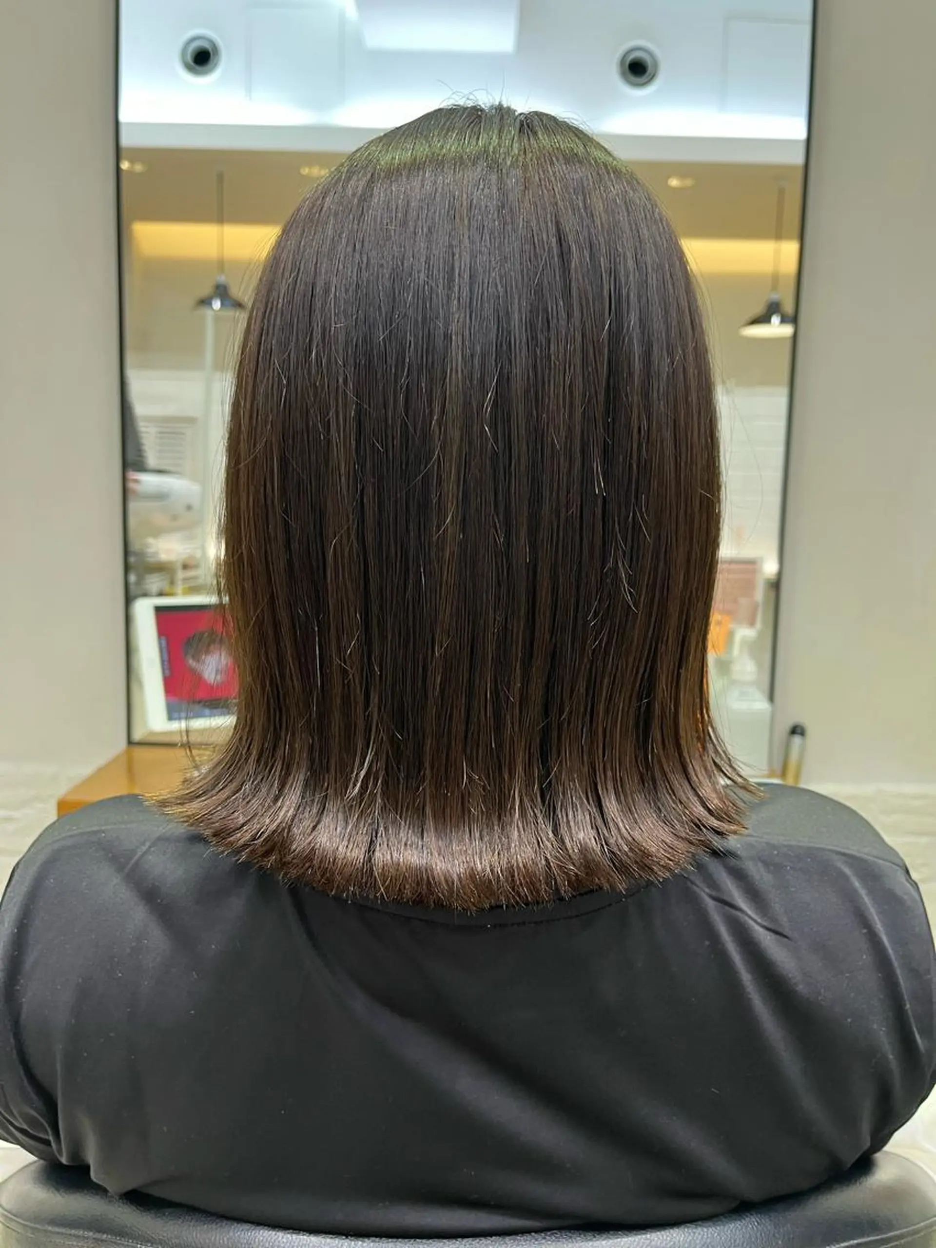 ミディアム ボブ 外ハネヘア コテ巻き風パーマ🫧 麻尋のヘアスタイル