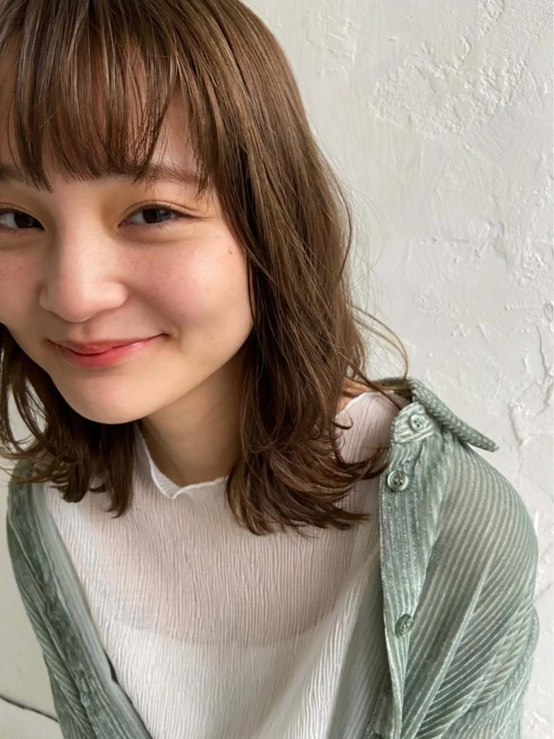 ミディアム ヘアカラー トリートメント 庄司 美佑樹のヘアスタイル