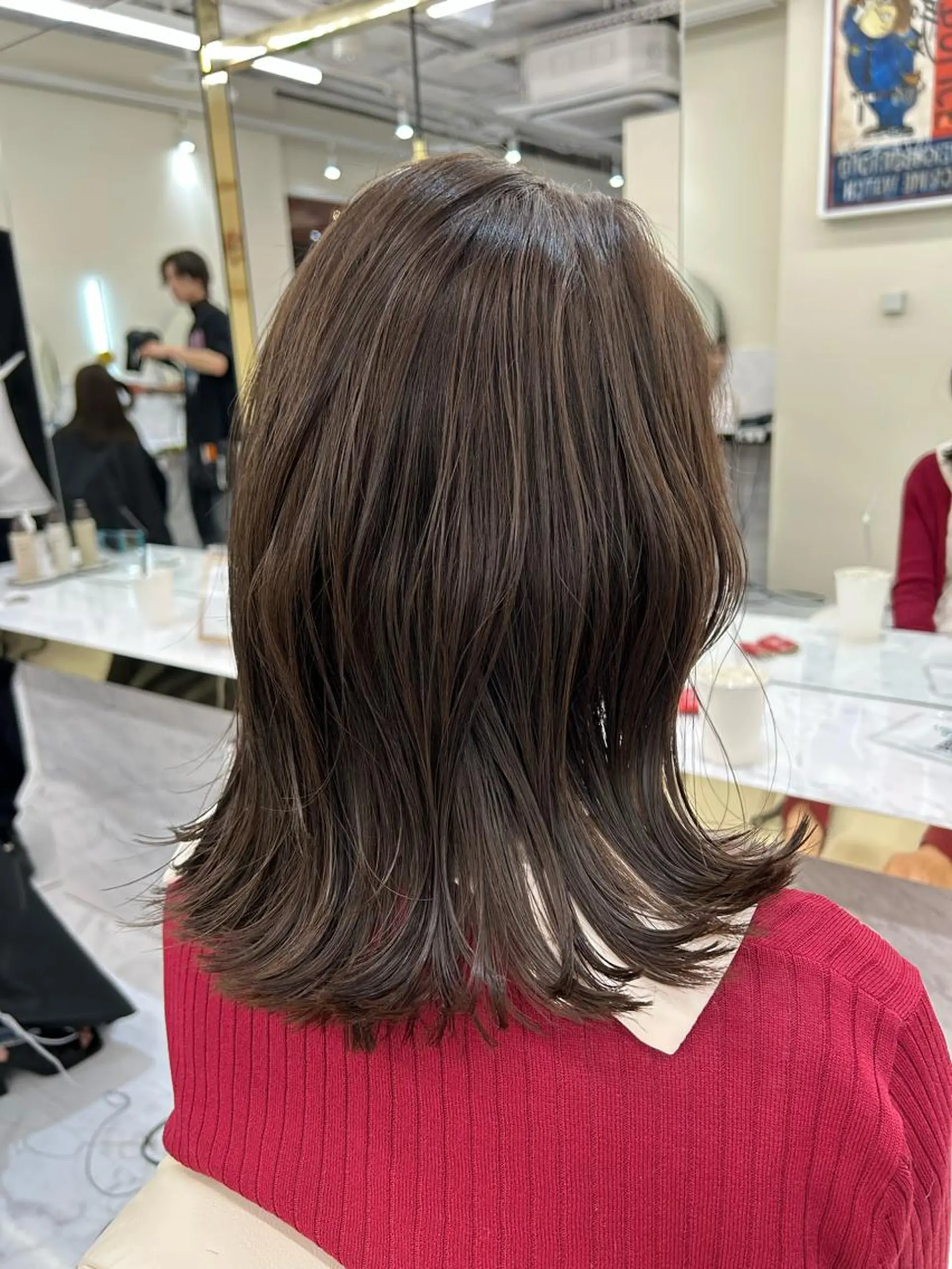 ミディアム 髪質改善カラー 🫧川井麻由のヘアスタイル