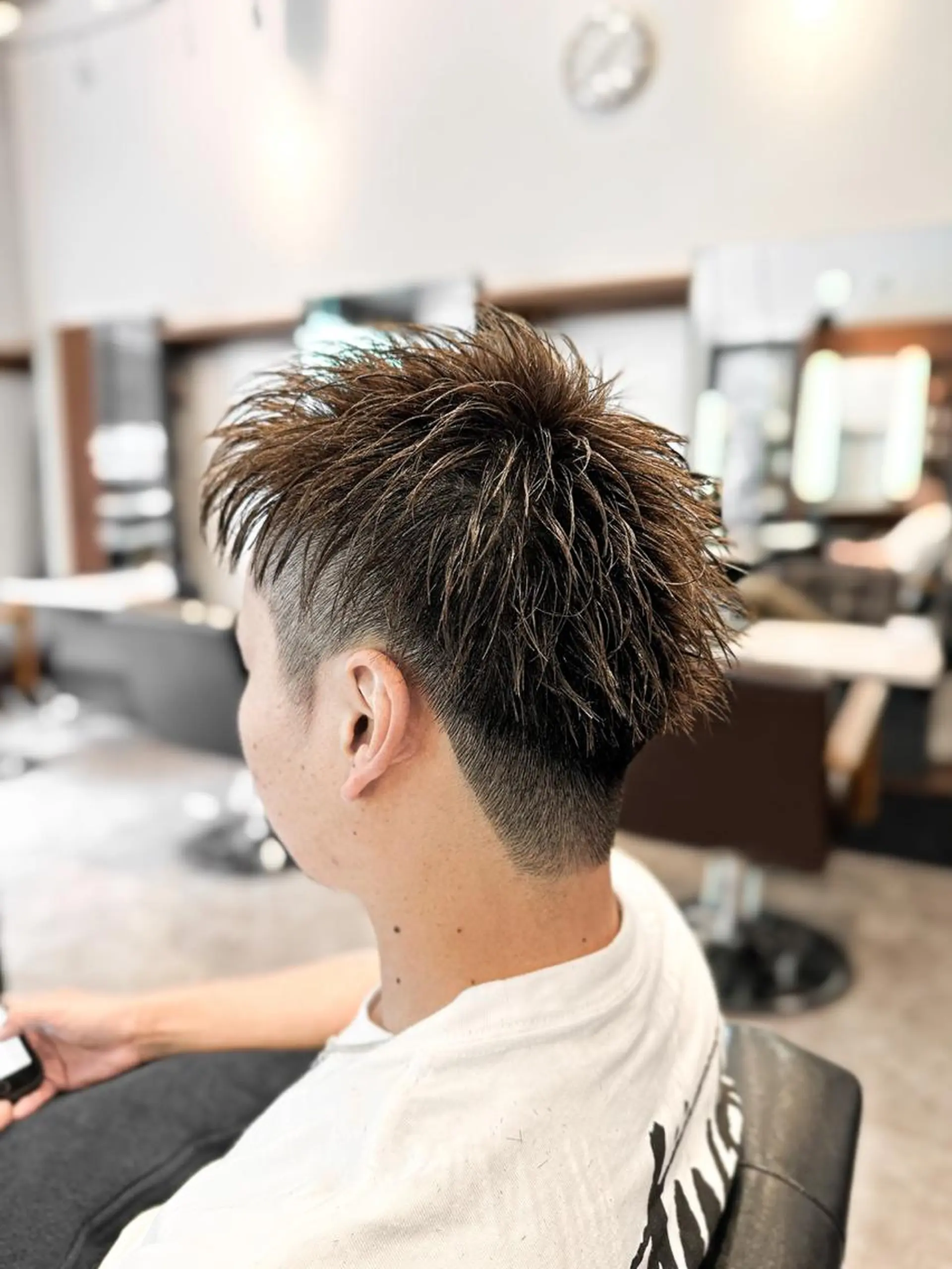 ショート カラー パーマ ヘアアレンジ メンズ キッズ 刈り上げ 透明感カラー カット ヘアカラー トリートメント say.所属・ブリーチカラー🔥 パーマ【佐々木凌平】のヘアスタイル