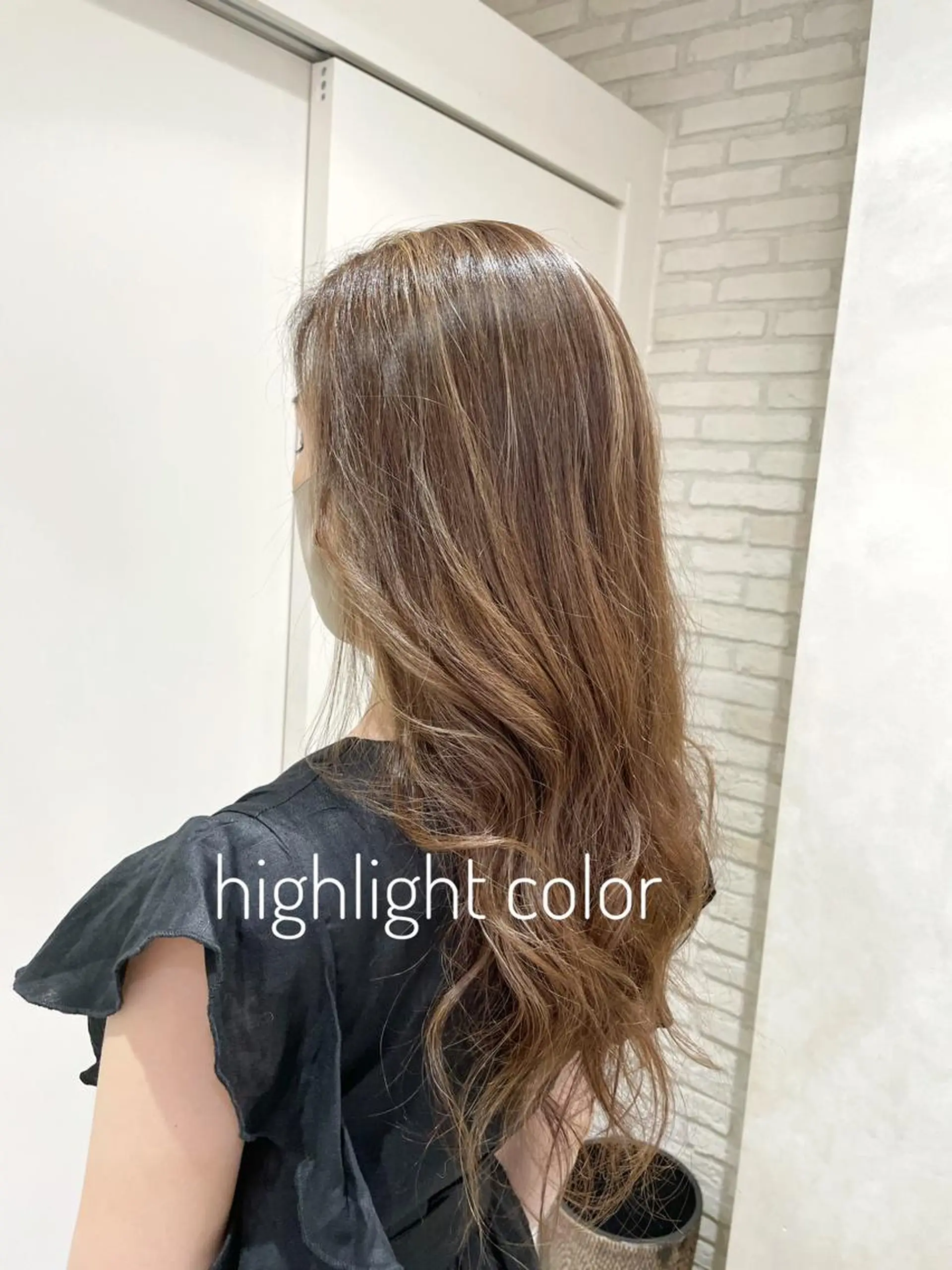 ロング カラー ベージュカラー ハイライトカラー ハイライト oggi +KENJE所属・大平 美沙のヘアスタイル