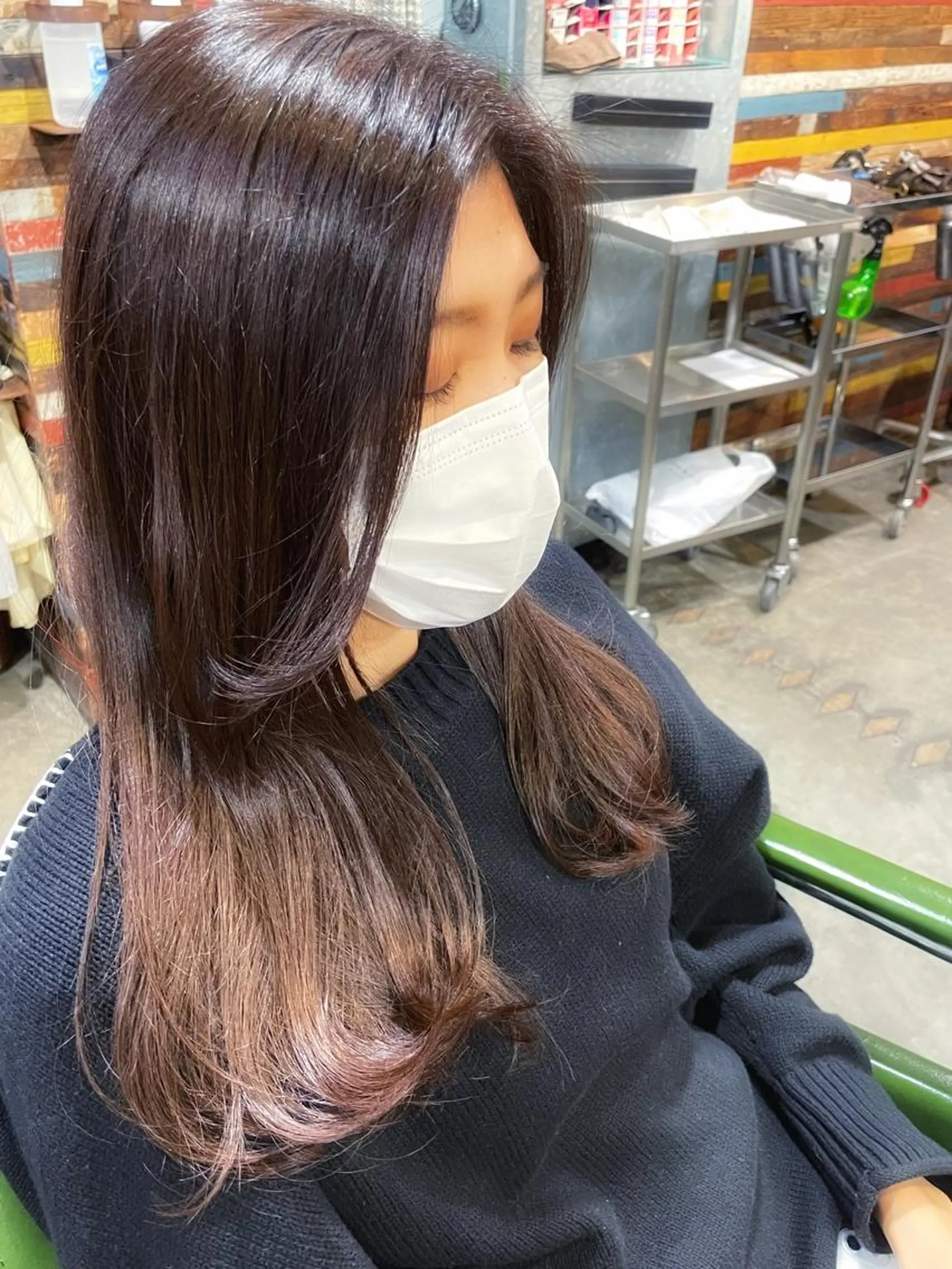 ロング カラー 🌈ご予約リクエスト 📩ください⭐️のヘアスタイル
