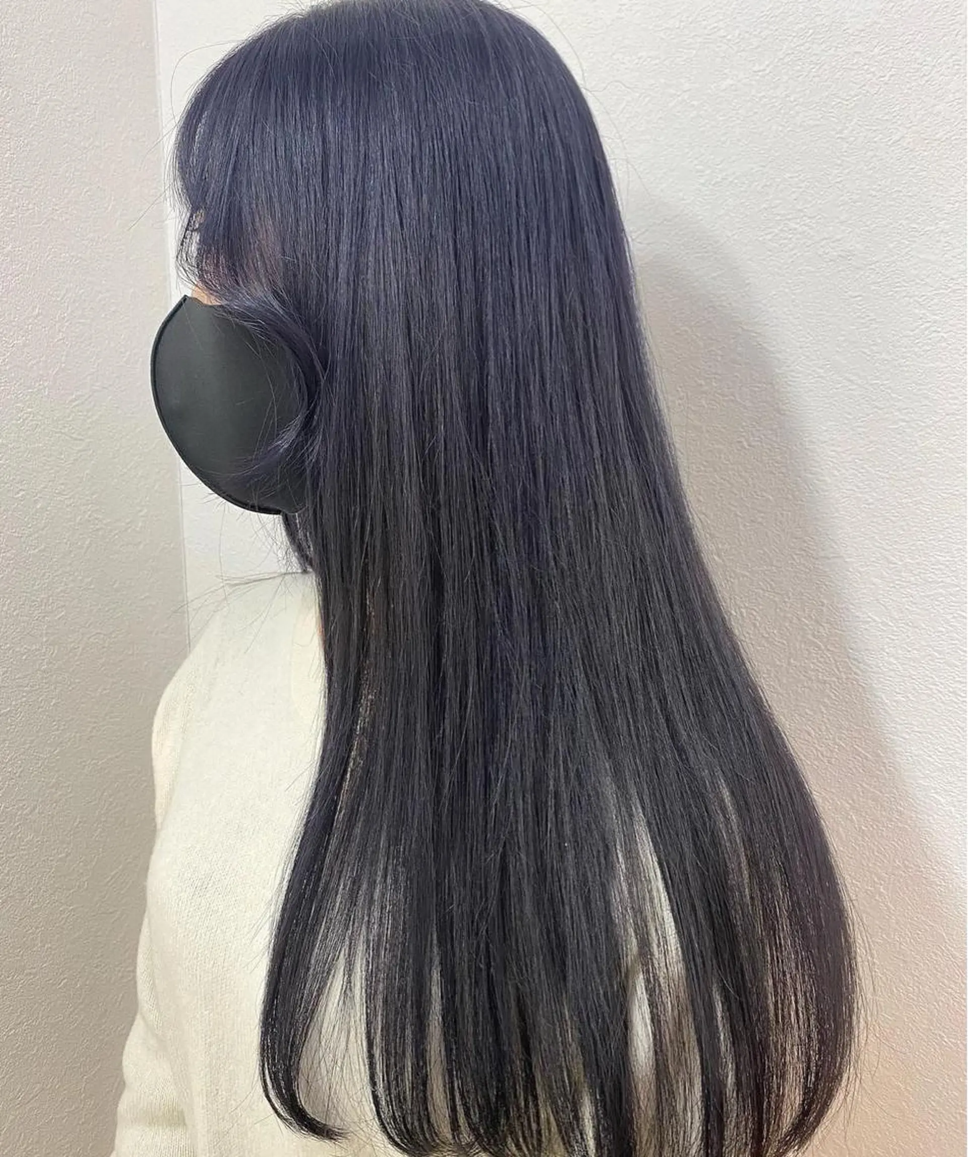 ロング カラー ブルーカラー ブルーラベンダー グレージュ ラベンダーカラー 遠藤沙也加 /レイヤーカットのヘアスタイル
