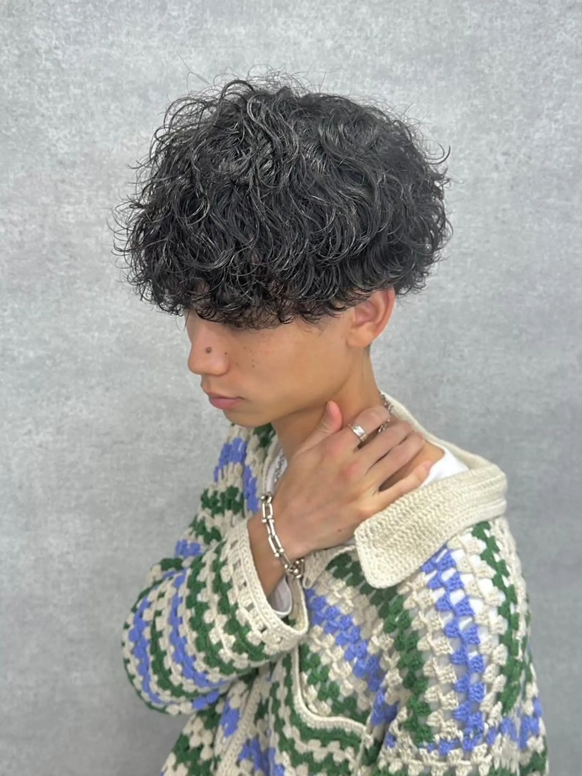 パーマ メンズ カット ヘアカラー パーマ 🔥メンズ特化🔥 藍斗のヘアスタイル