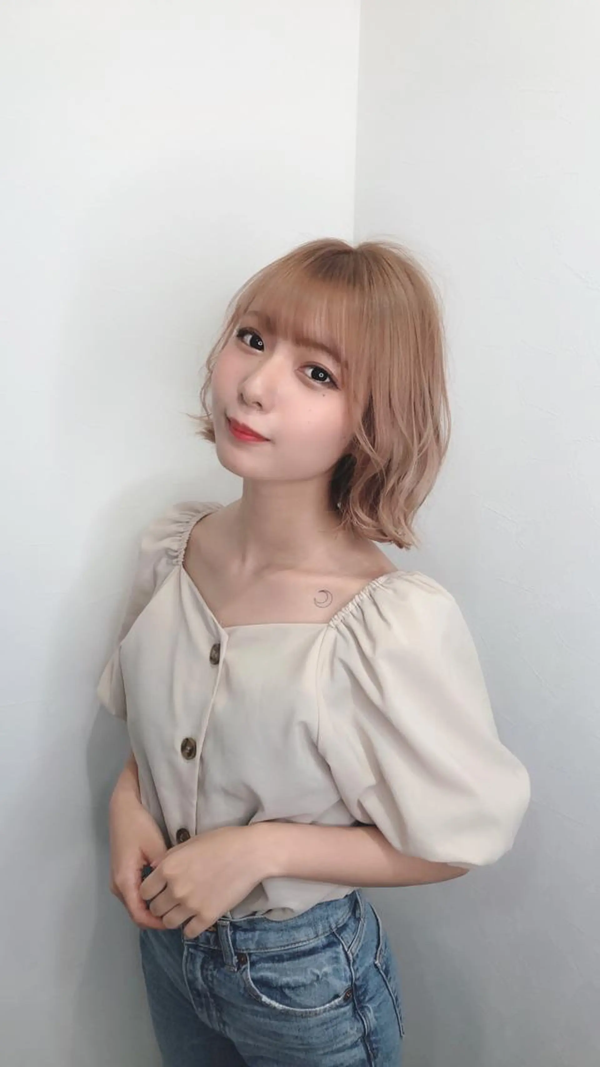 ミディアム ヘアカラー トリートメント 渋谷/ハッシュ レイヤーカット/会田のヘアスタイル