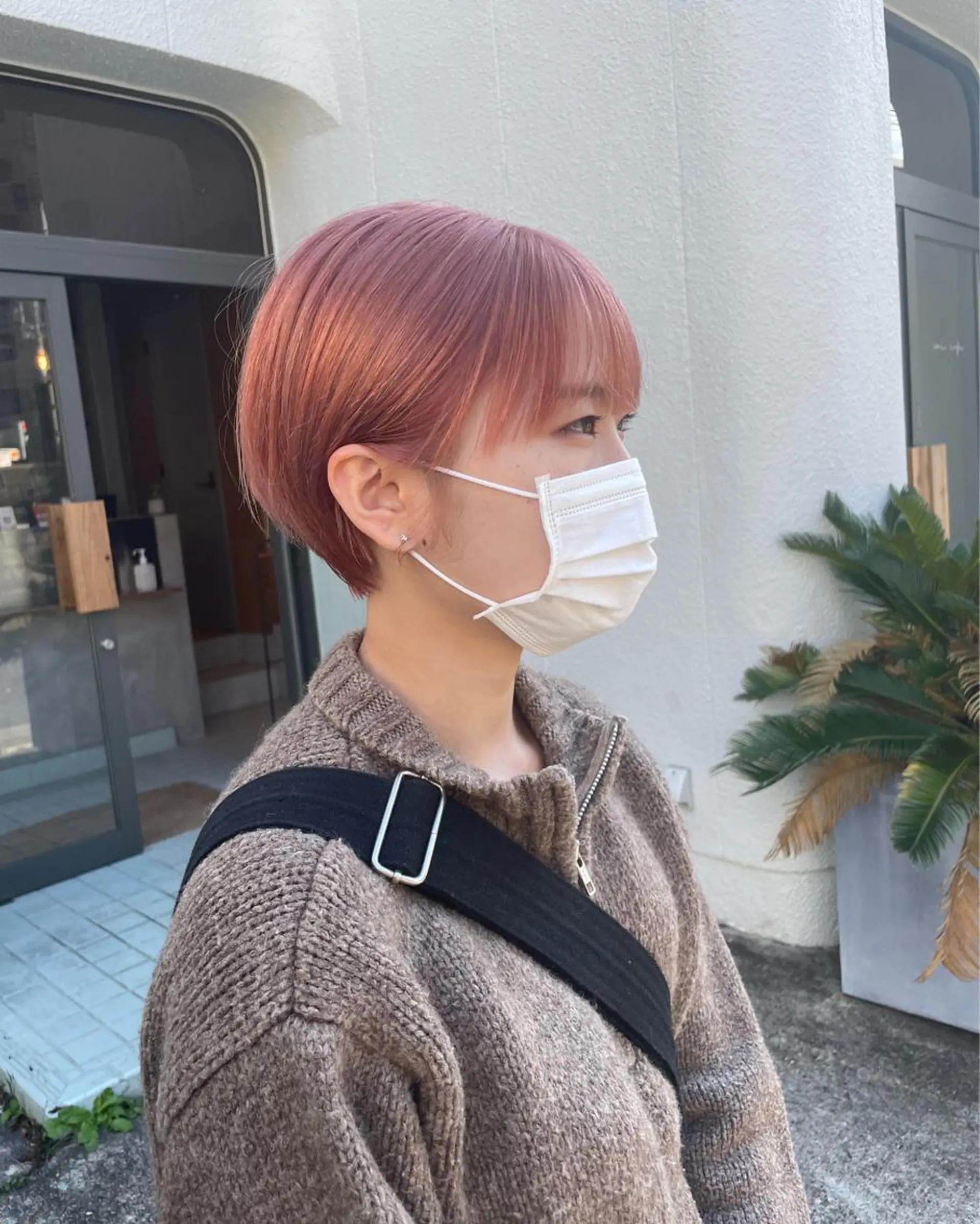 ショート カラー ピンクカラー ショートヘア カット ヘアカラー 五十嵐 雄毅のヘアスタイル