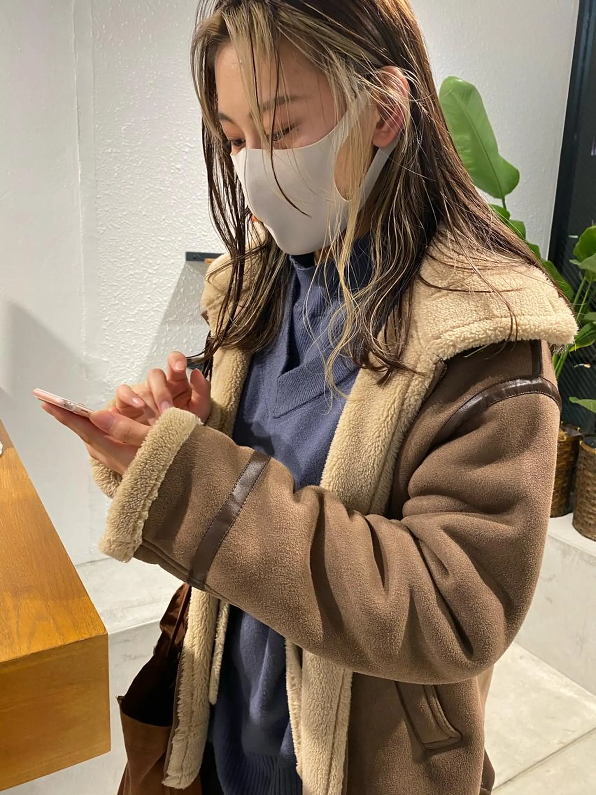 ロング カラー パーマ ヘアアレンジ ミストバング  フェイスフレーミング パーマスタイル🔅 sayacaのヘアスタイル