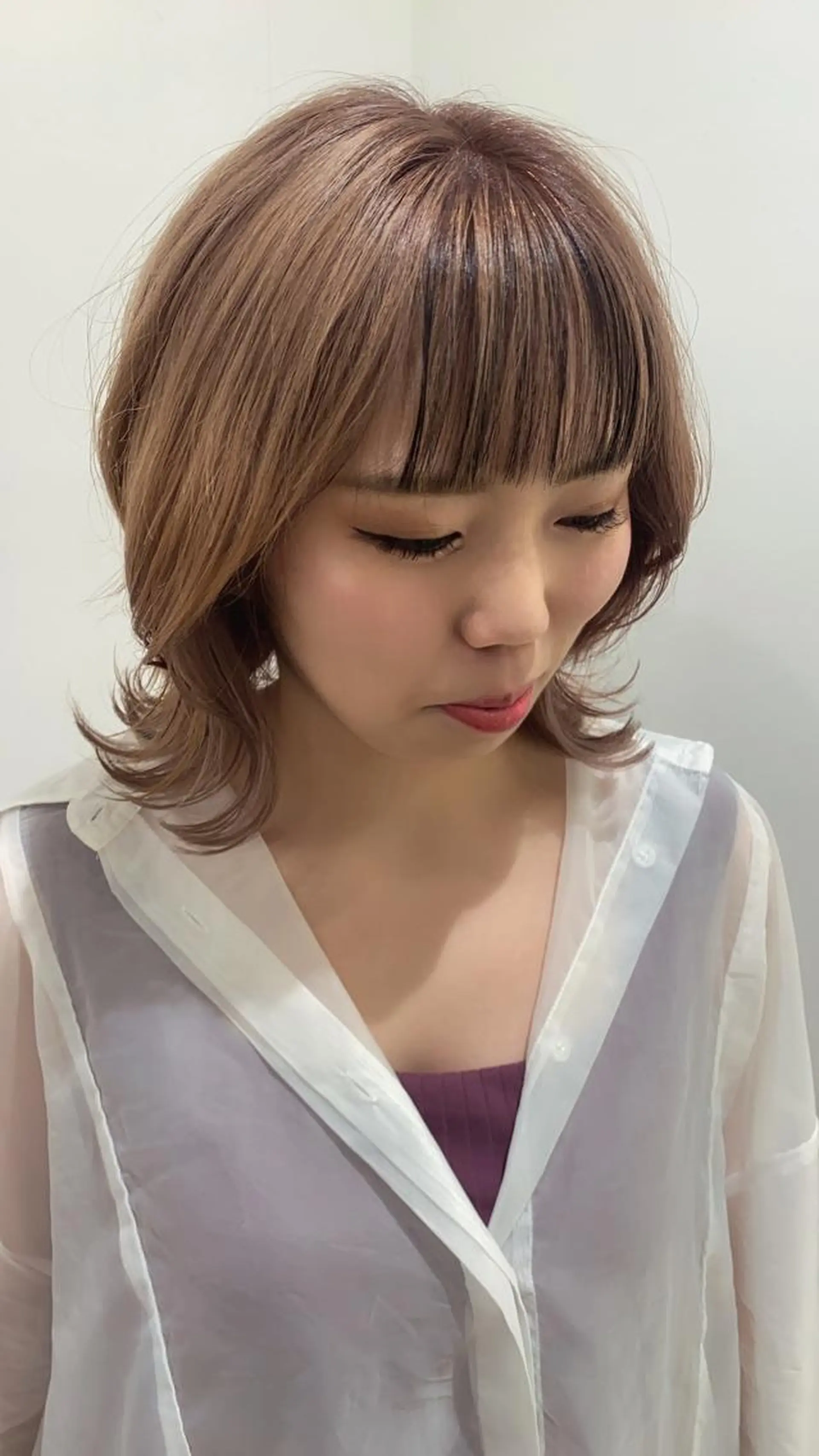 ミディアム カット ヘアカラー トリートメント sail所属・sail hairのヘアスタイル