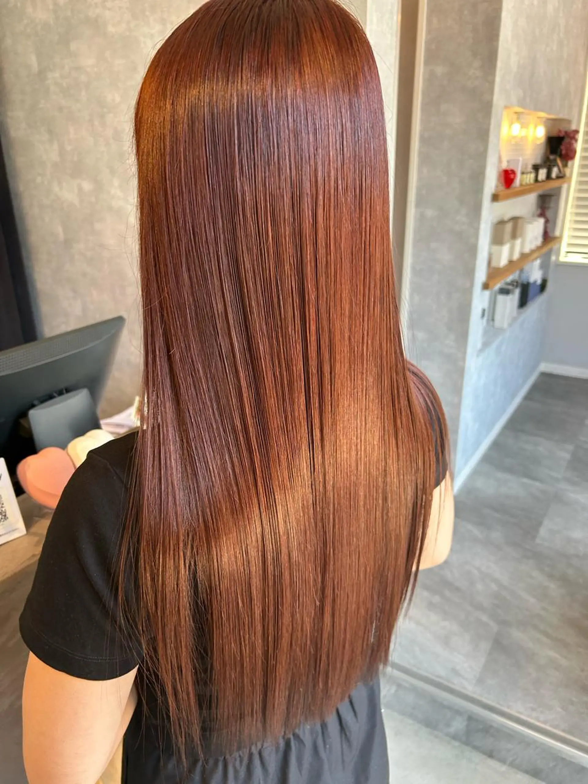 ロング カット 縮毛矯正 香西 歩美【Lamp】のヘアスタイル