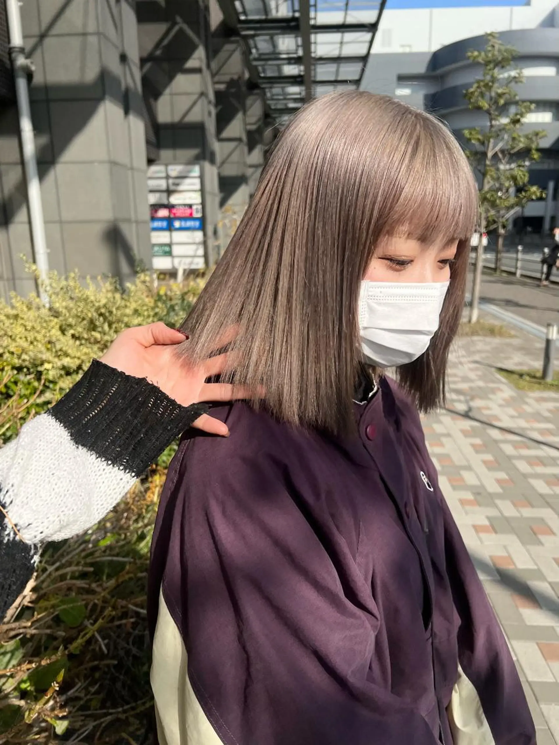 カラー ブリーチ SOYONなんば店 ／韓国風のヘアスタイル