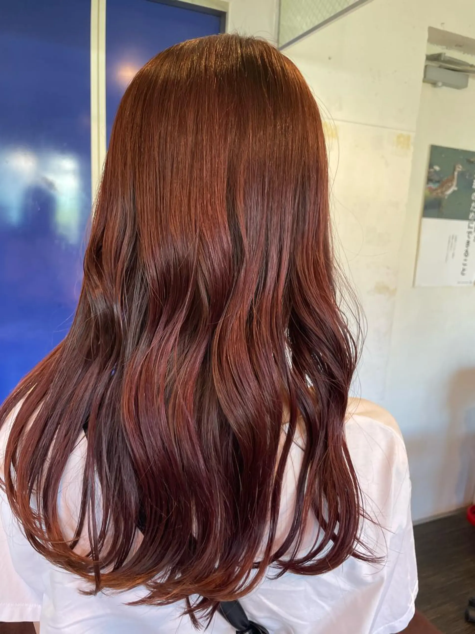 カラー ブラウンカラー レッドカラー カット ヘアカラー 佐藤 綾郁のヘアスタイル
