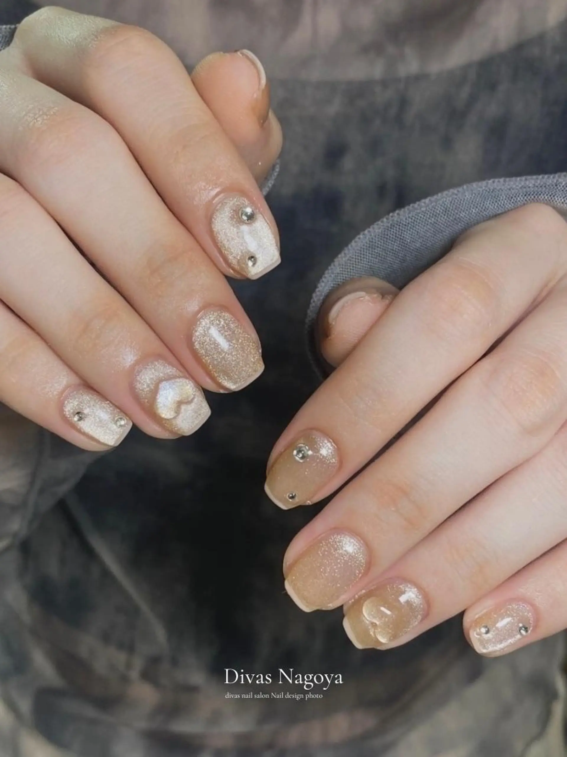 ネイル 長さ出し ジェルネイル 韓国ネイル マグネットネイル 持ち込み 🎀Sakae D.d nail🎀のネイルデザイン