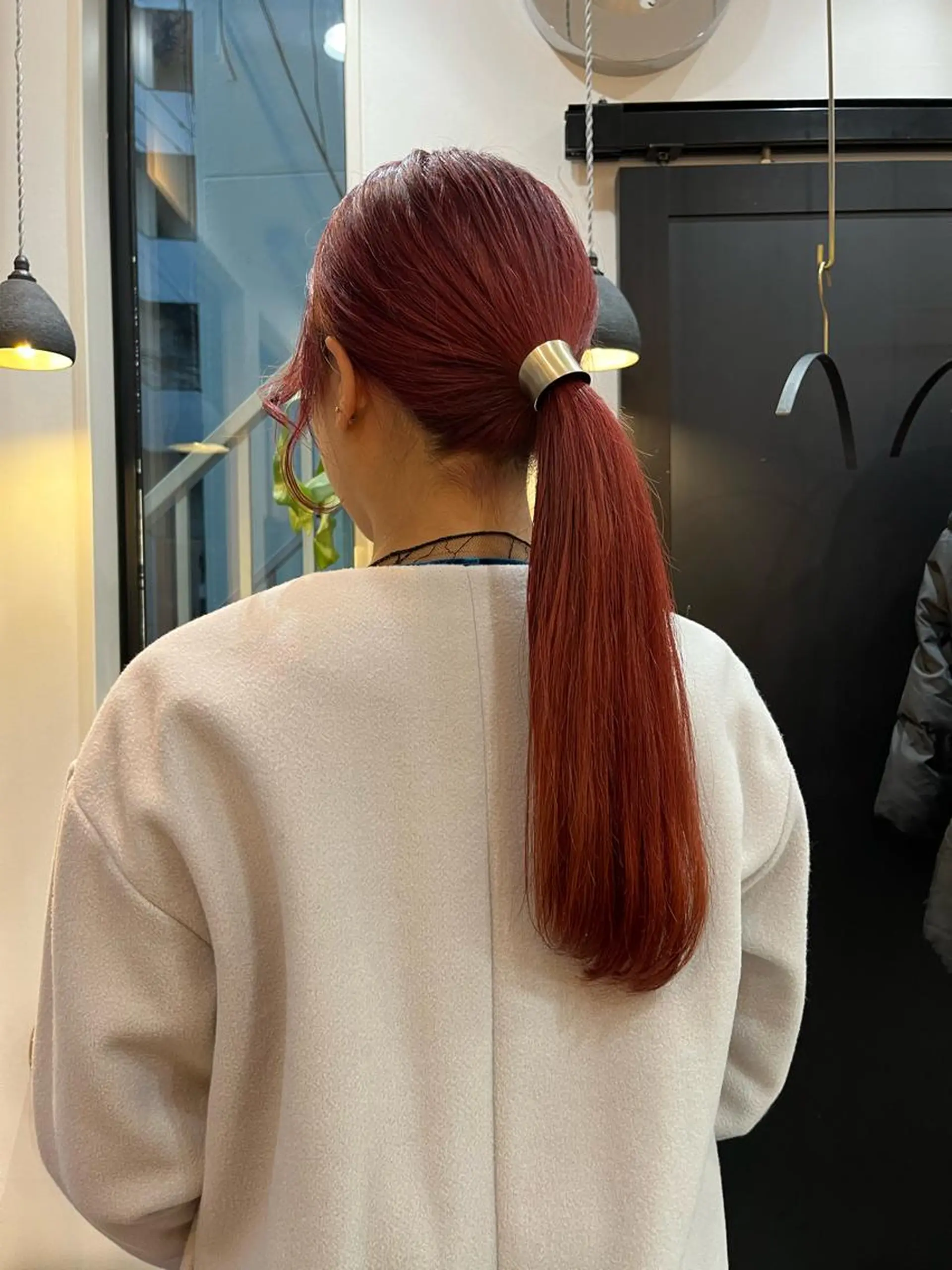 ロング カラー 田川 華奈のヘアスタイル