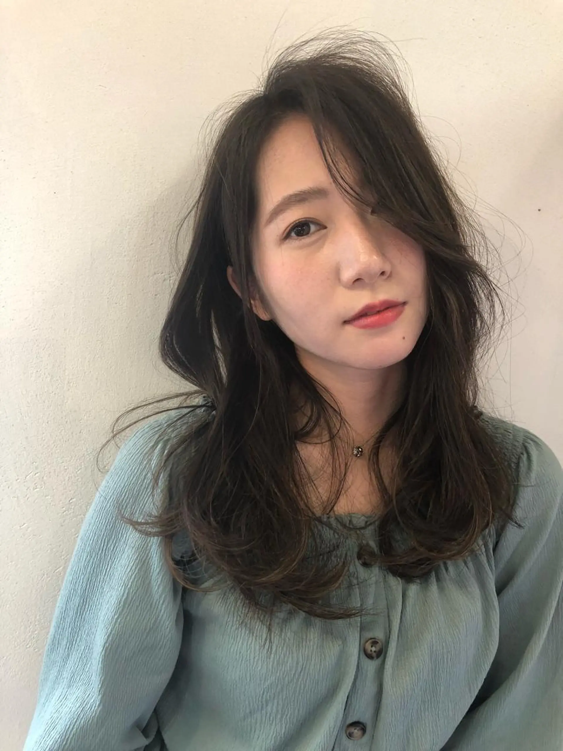 セミロング カラー カット ヘアカラー nishido ハイライト/メンズのヘアスタイル