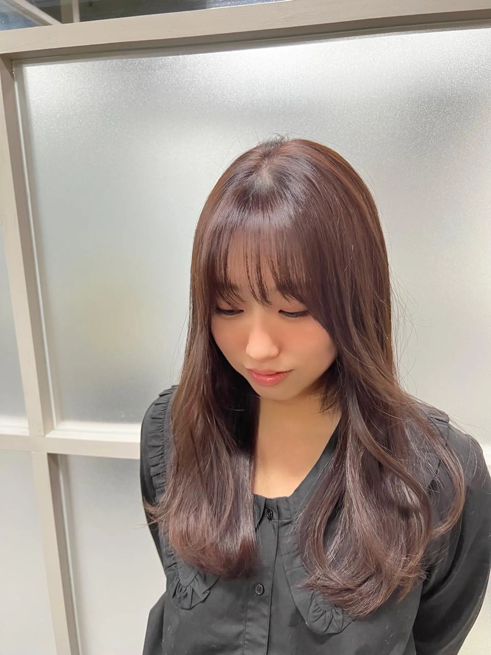ロング カラー ブリーチ ケアブリーチ ダブルカラー イヤリングカラー ハイライトカラー ヘアカラー newi ナカノのヘアスタイル