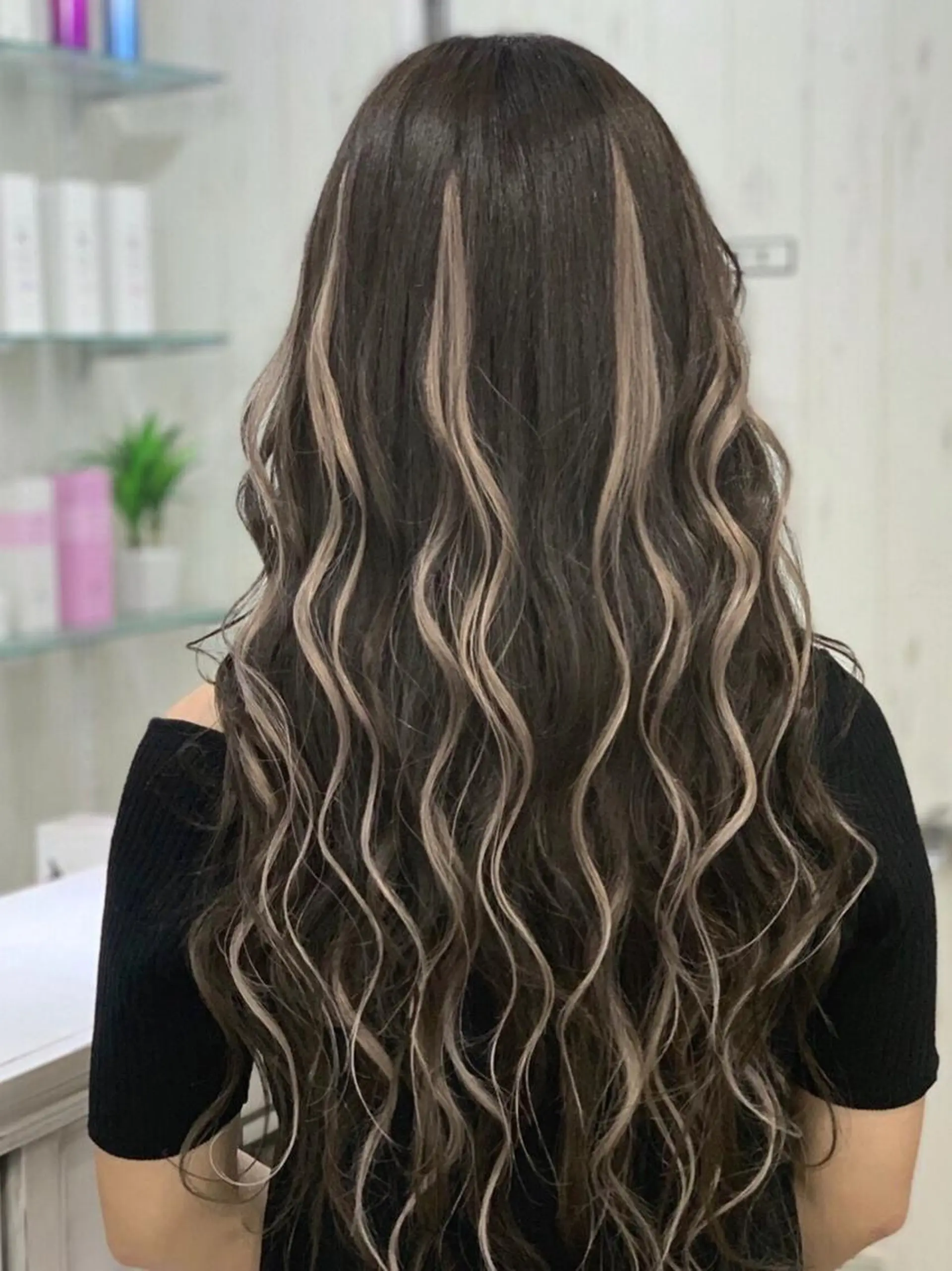 ロング カラー ヘアアレンジ レミーエクステ大阪 Device梅田のヘアスタイル
