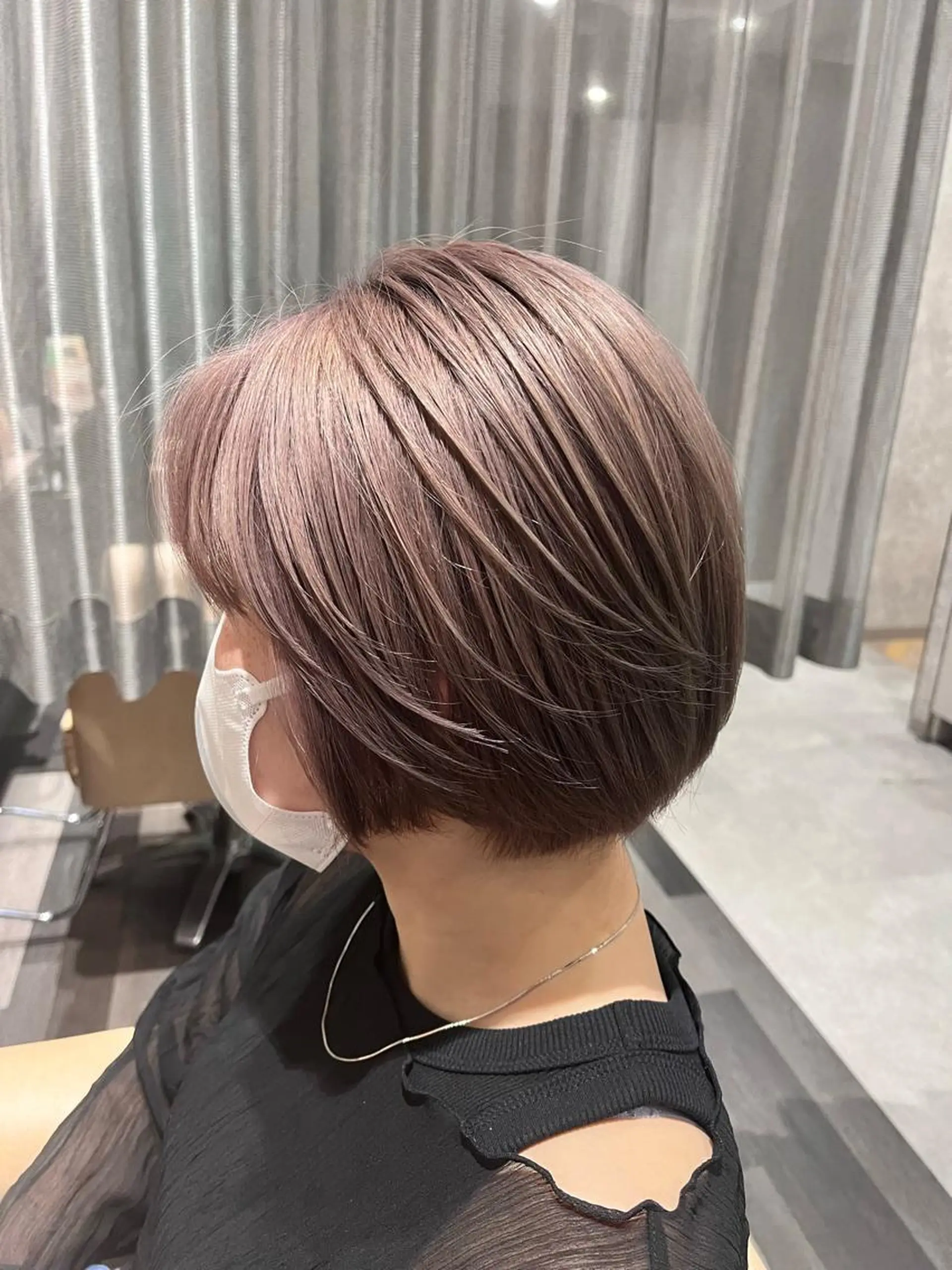 ショート カラー ベージュカラー ブリーチ 透明感カラー ラベンダーカラー ラベンダーベージュ カット ヘアカラー トリートメント Labimani   ラビマーニ所属・西林麗雄7月枠 まだあります！のヘアスタイル