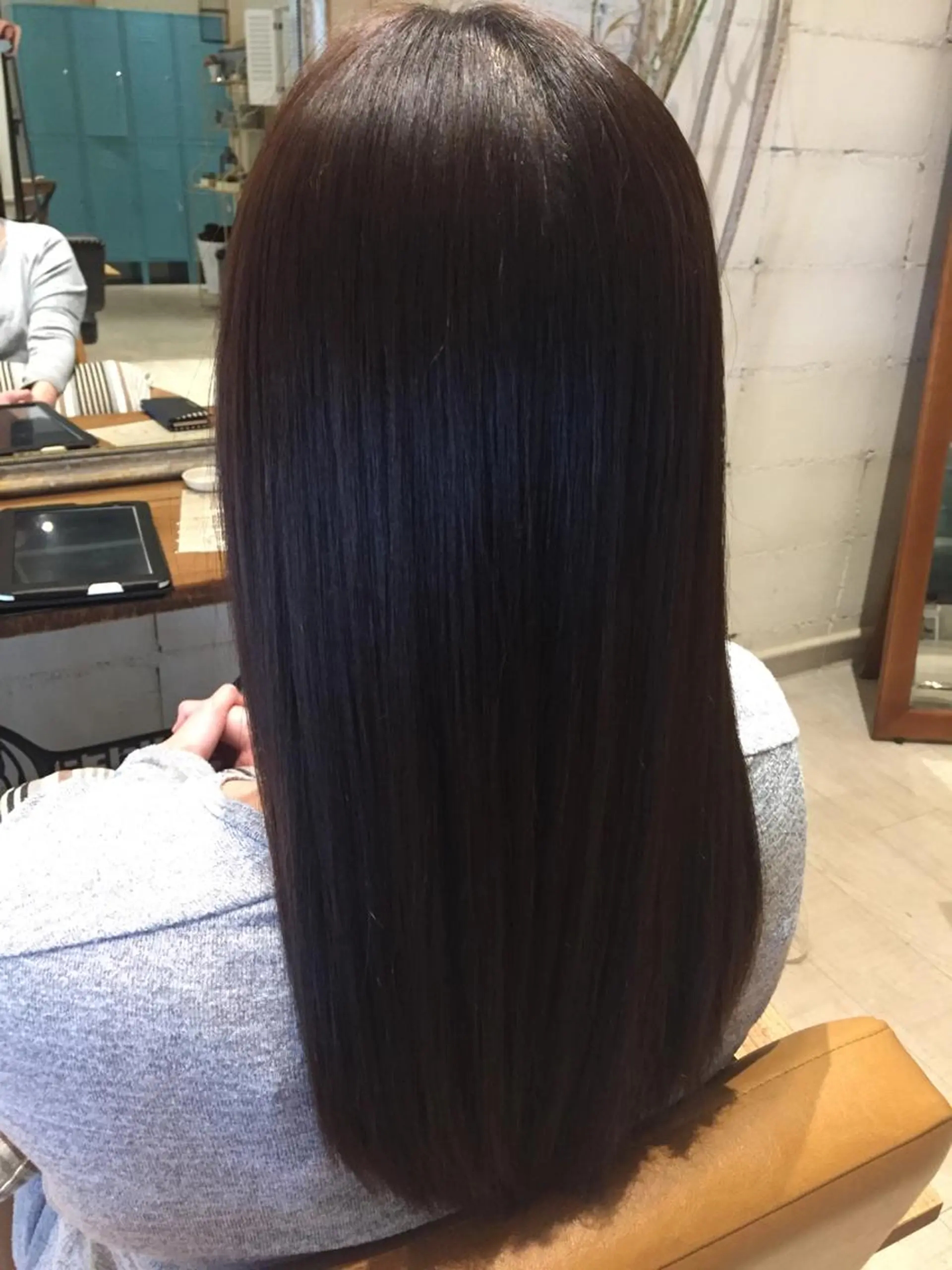 ロング 縮毛矯正 トリートメント いしだ みさきのヘアスタイル