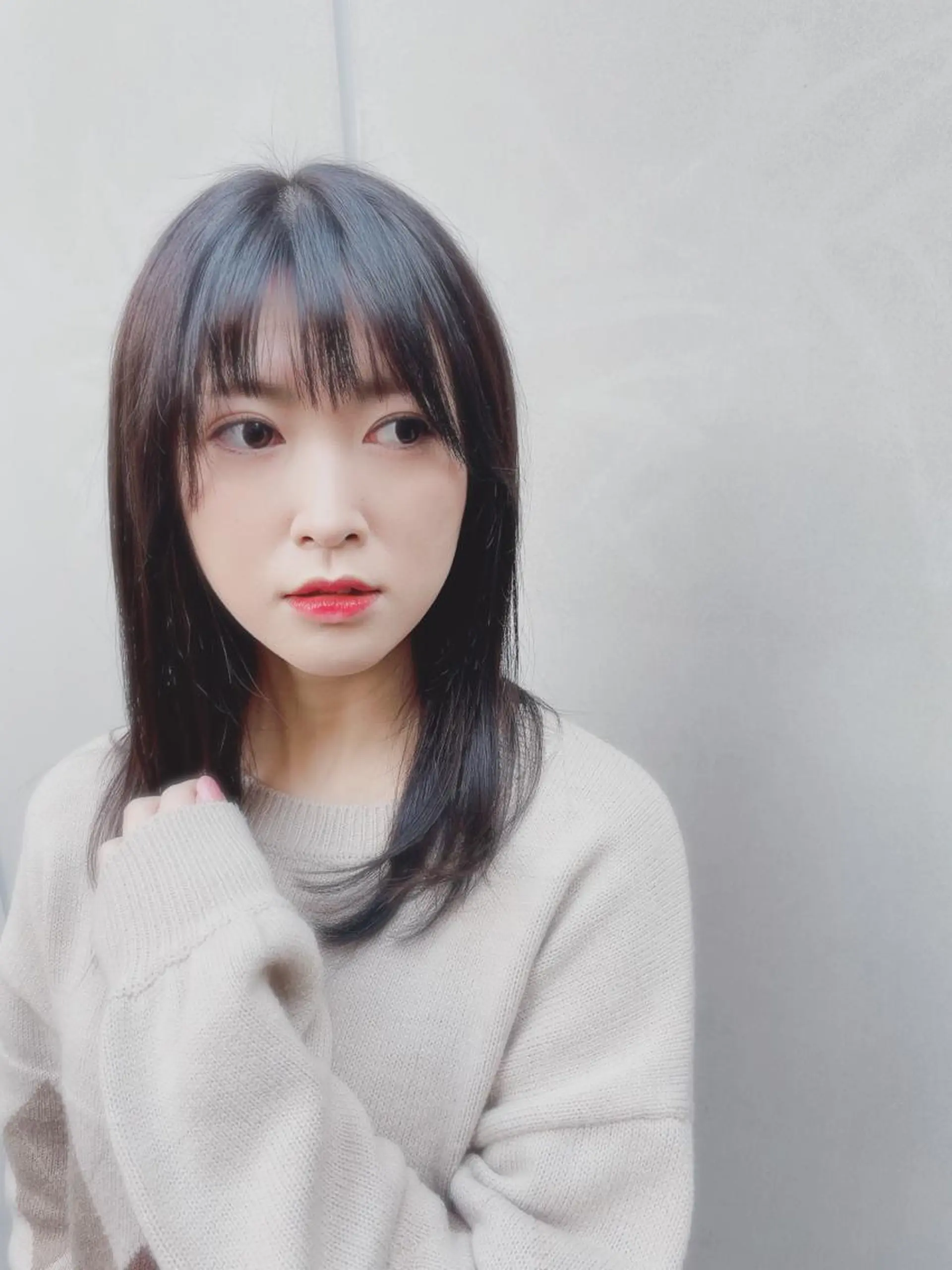 セミロング カラー アッシュ カット ヘアカラー TOWA 野村　コウダイのヘアスタイル