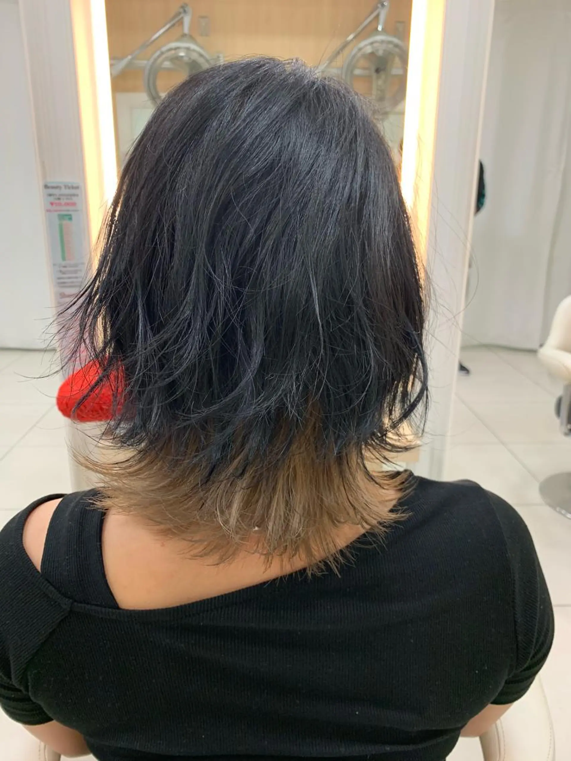 ミディアム カラー ヘアカラー トリートメント ヘアセット 大澤 碧のヘアスタイル