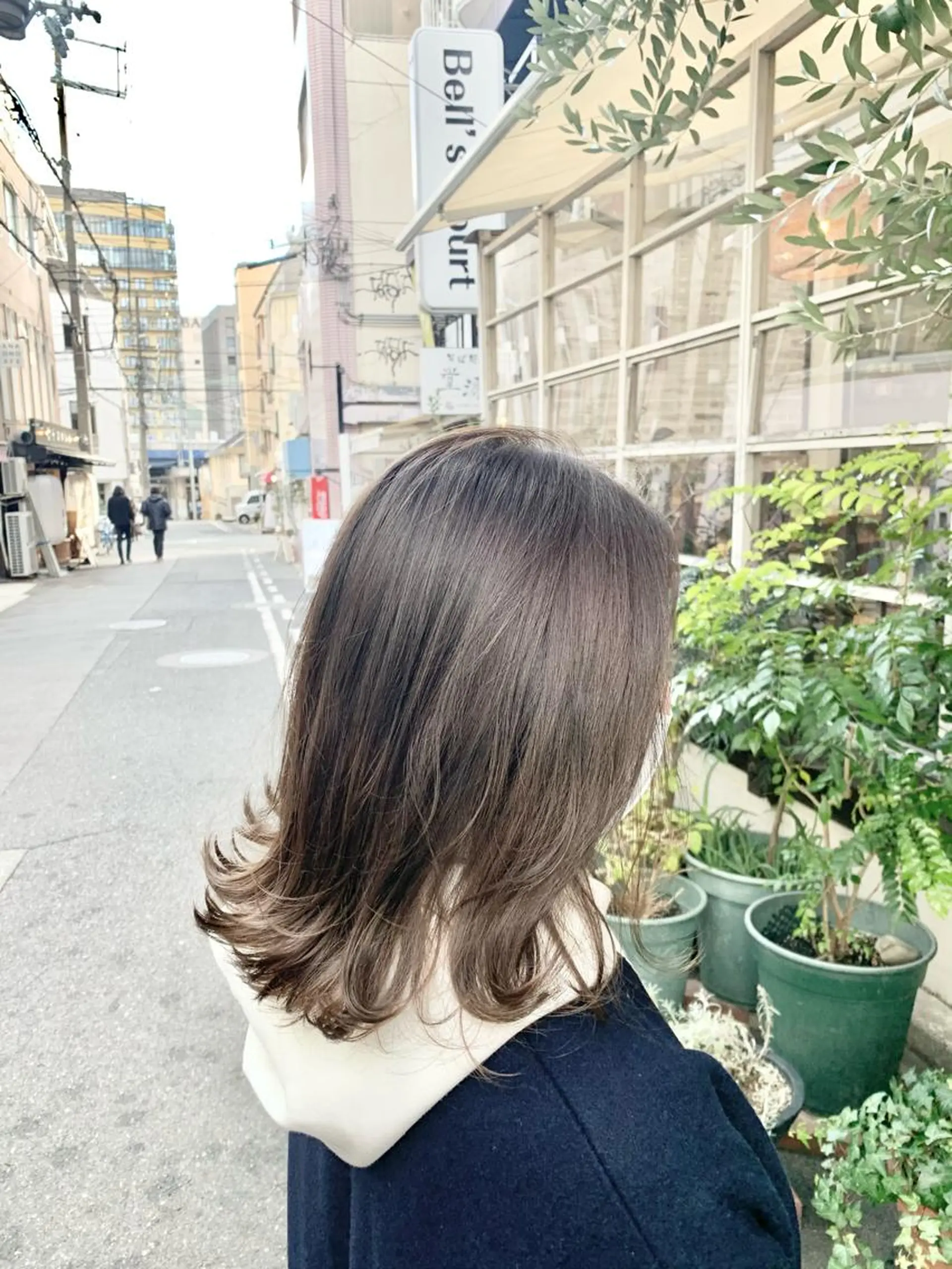 ミディアム カラー カット ヘアカラー トリートメント LEB所属・下河 宗太のヘアスタイル