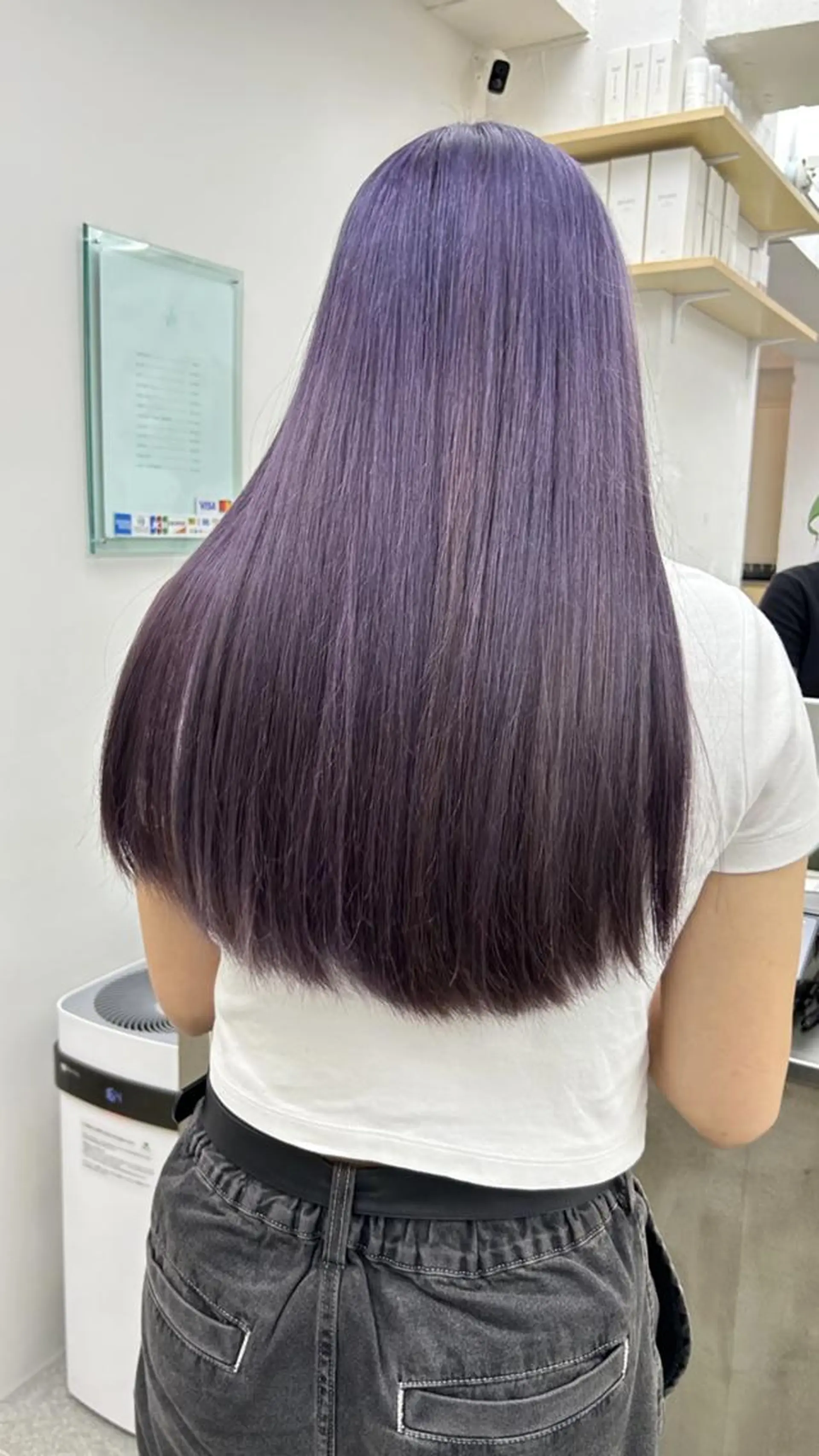 セミロング ヘアカラー ❄️透明感ブリーチ ❄️TOWA市川のヘアスタイル
