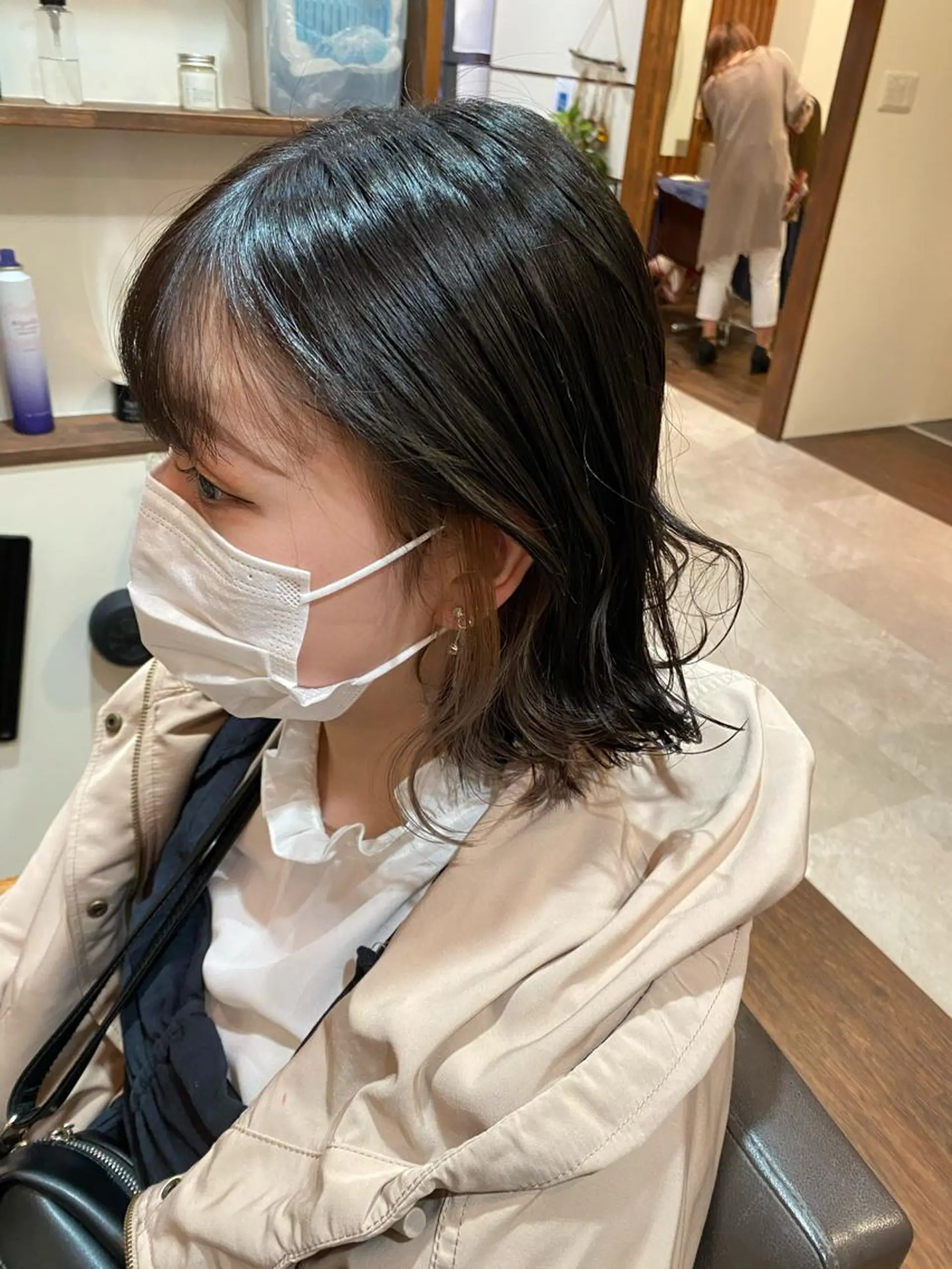 ショート カラー グレージュ インナーカラー LandS  barber &beauty所属・髪質改善特化 長澤友哉のヘアスタイル