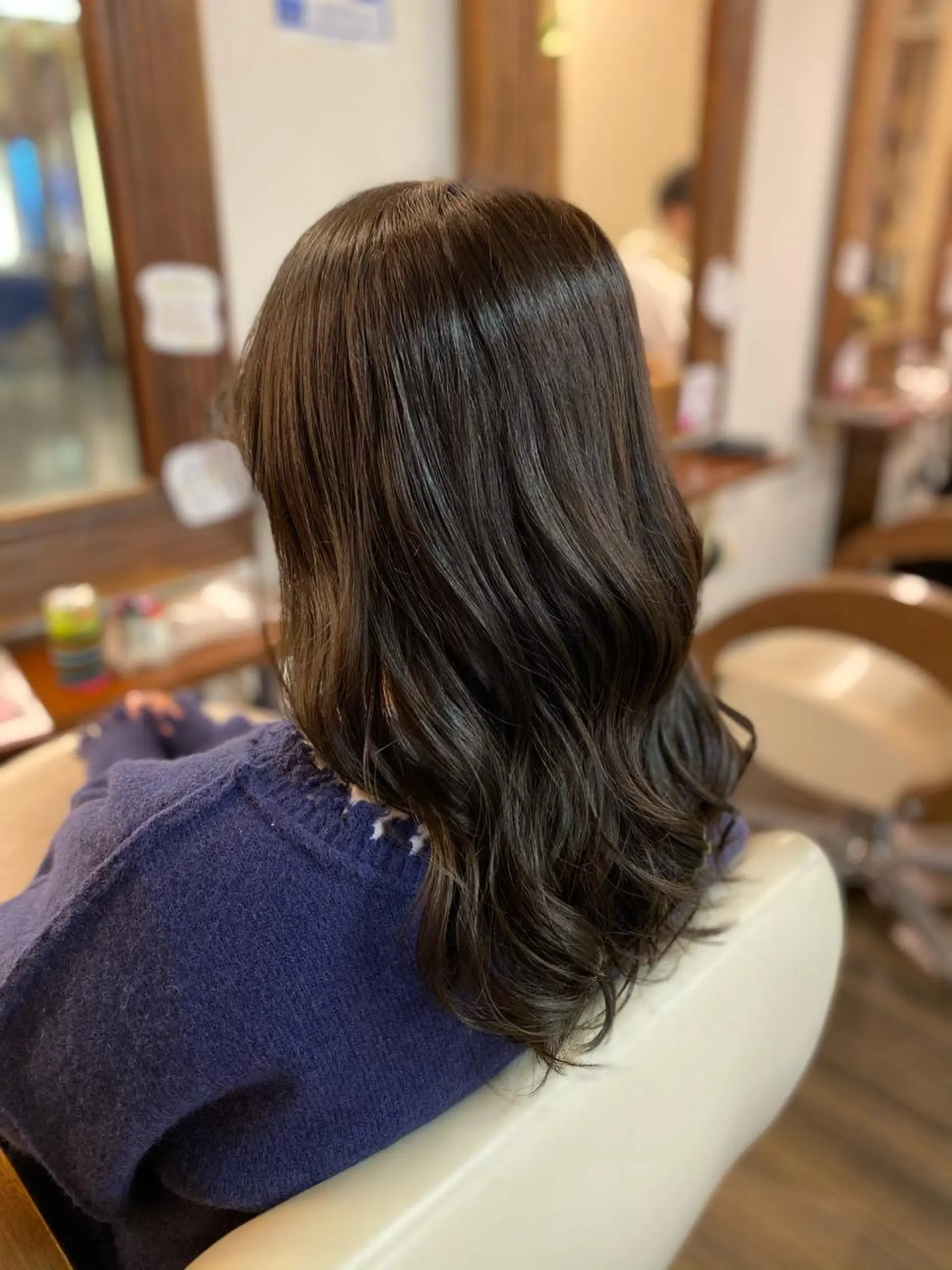 セミロング カラー ヘアアレンジ カット ヘアカラー トリートメント 加藤 瑠美のヘアスタイル