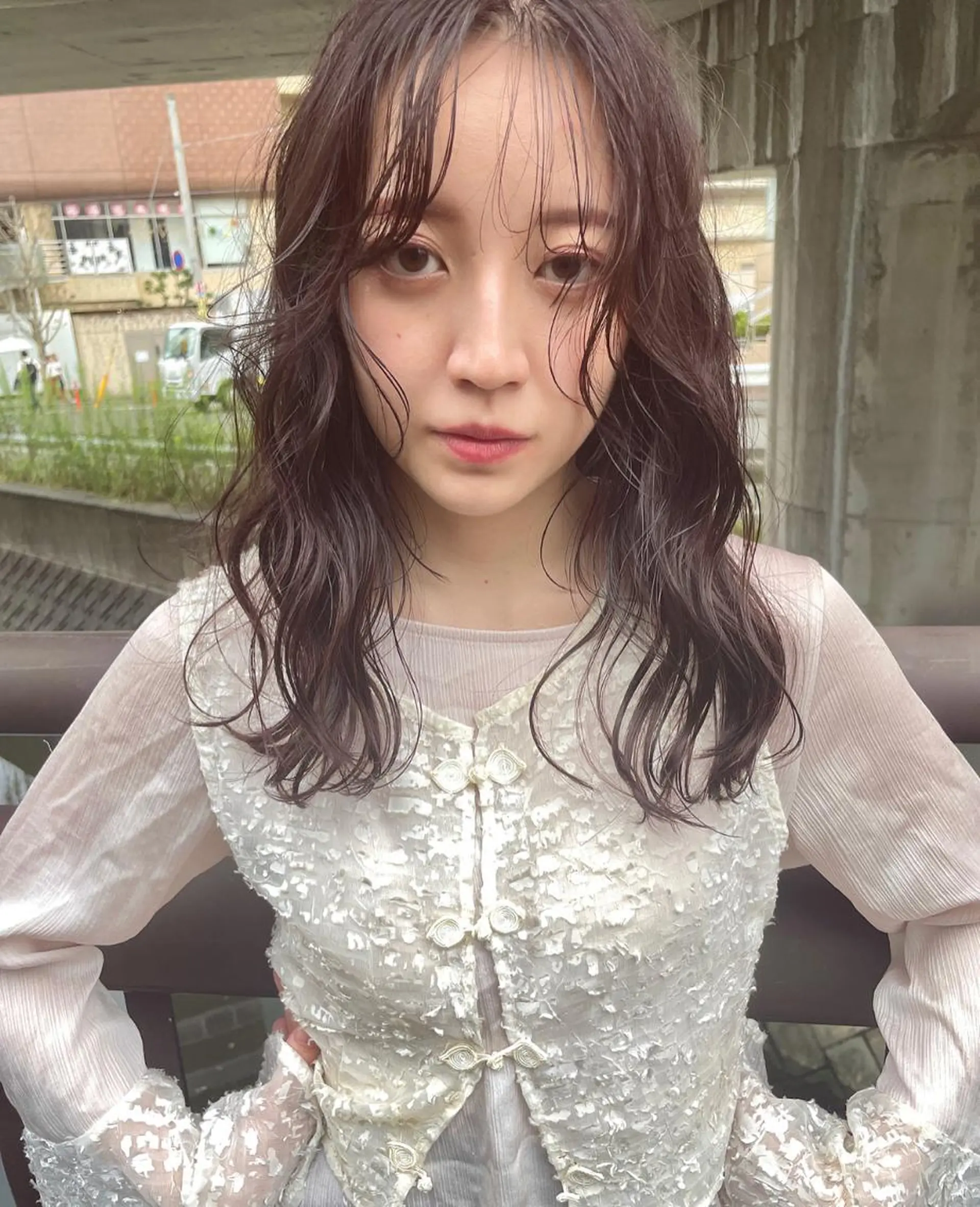 セミロング カラー ヘアカラー Musiiik ホンダリサコのヘアスタイル