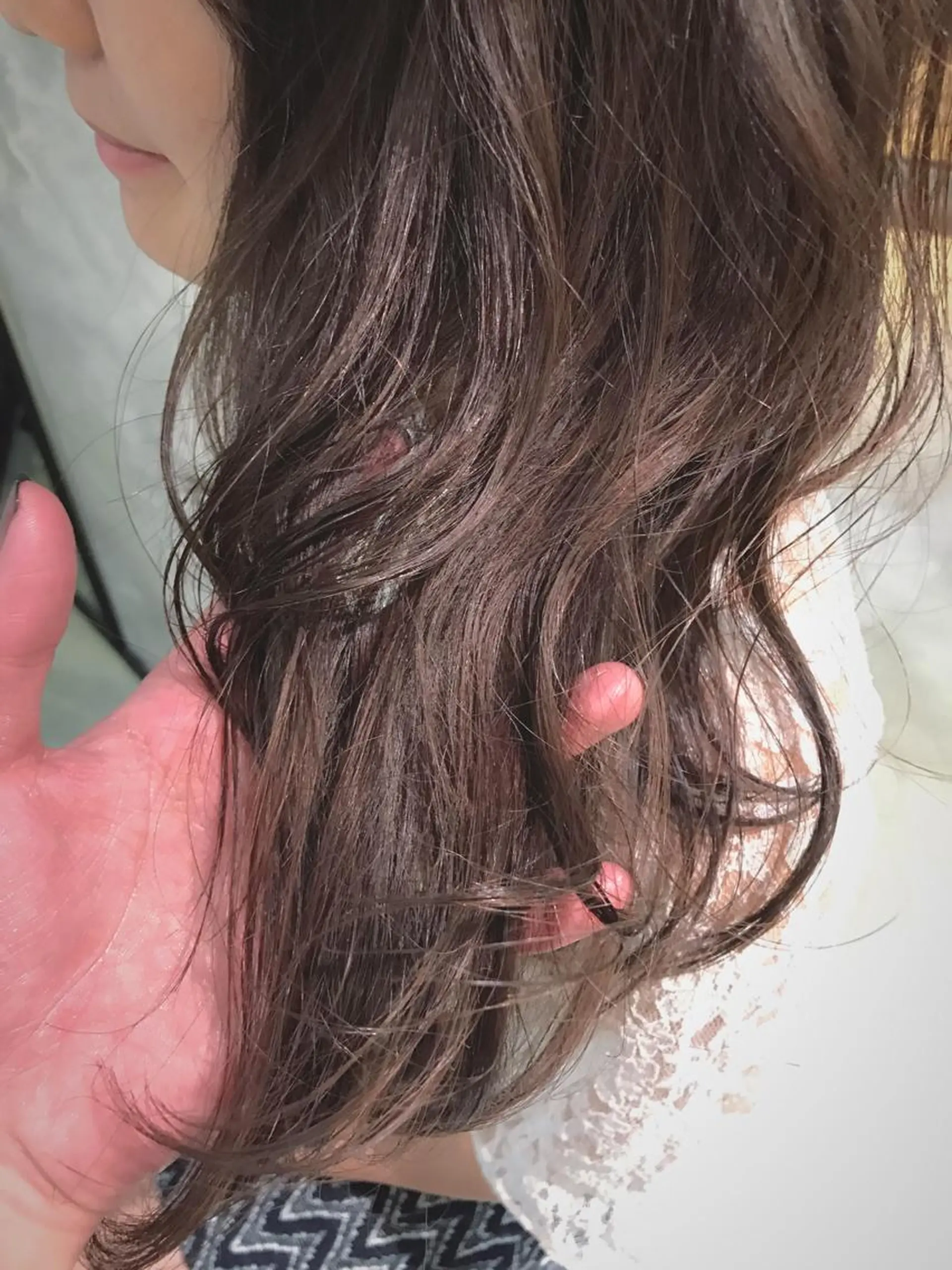 ロング カラー ラベンダーカラー シルバー 松村 崇弘のヘアスタイル