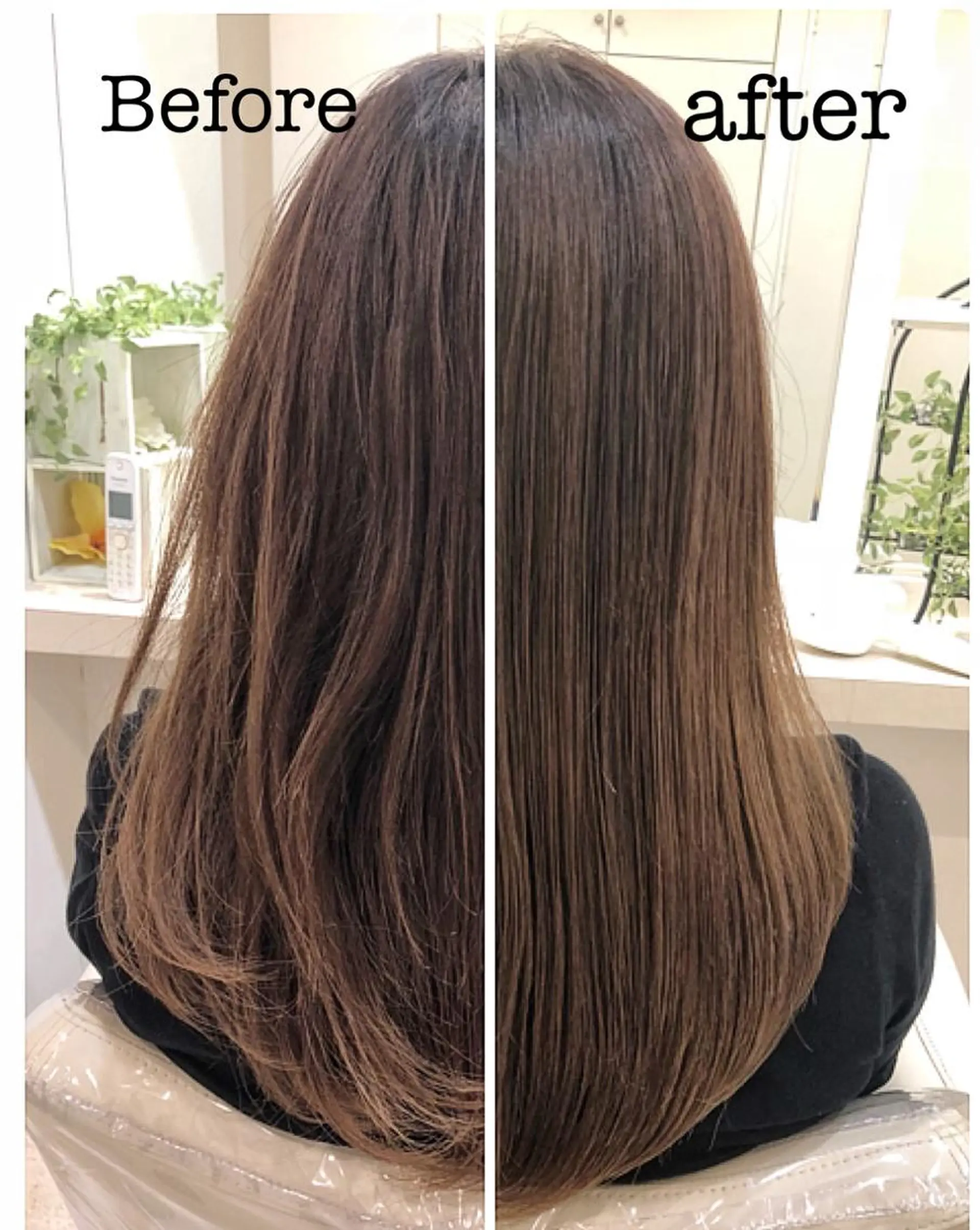 ロング パーマ 髪質改善 カット 縮毛矯正 トリートメント 須賀 一美のヘアスタイル