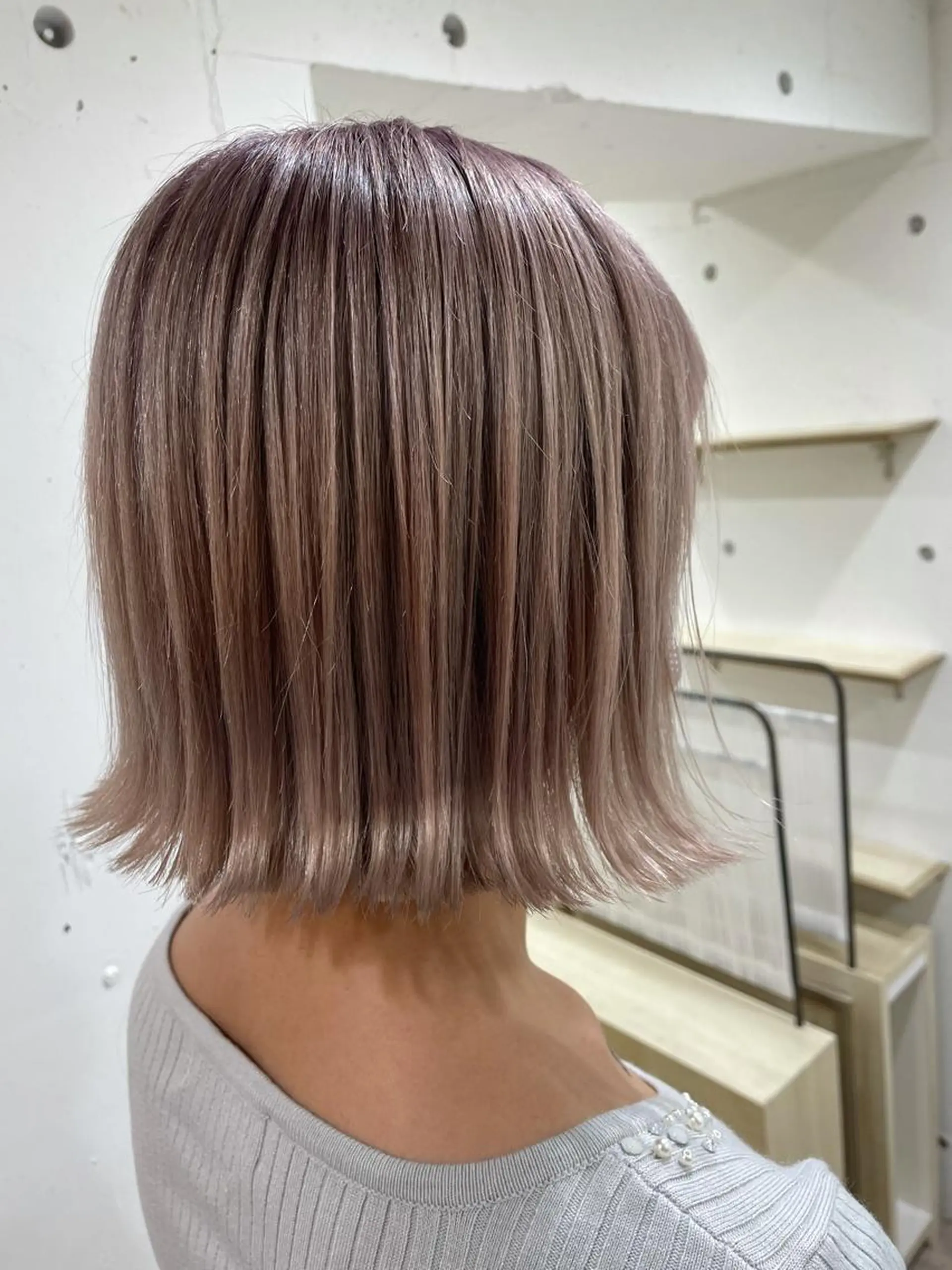 ミディアム カット トリートメント カラーが上手い 辻悠月のヘアスタイル