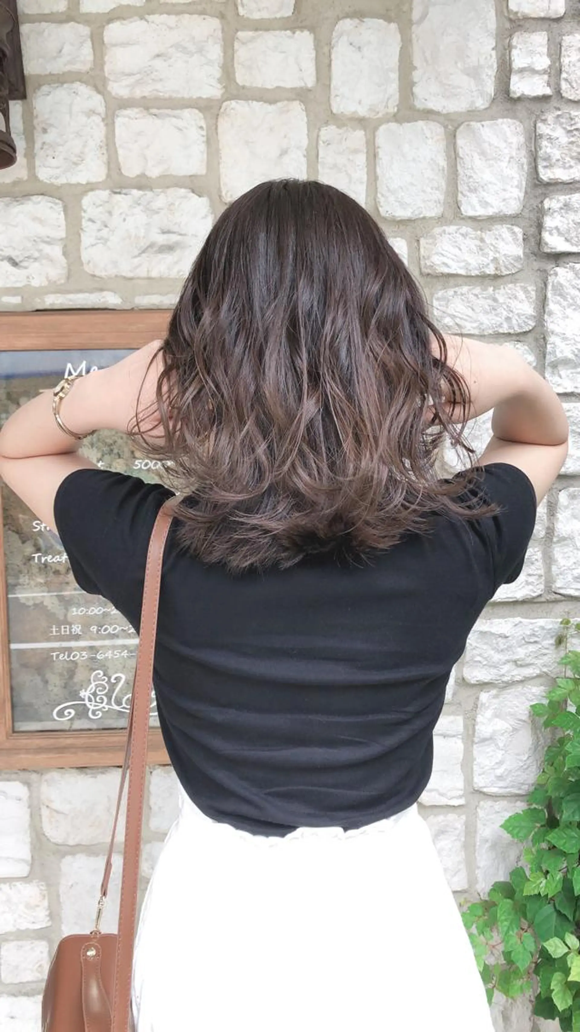 ミディアム カラー パーマ ヘアアレンジ メンズ キッズ ネイル マツエク・マツパ ブラウンカラー ショコラブラウン カラーマツエク ブラウン カット トリートメント OAK  兵庫所属・OAK 兵庫のヘアスタイル