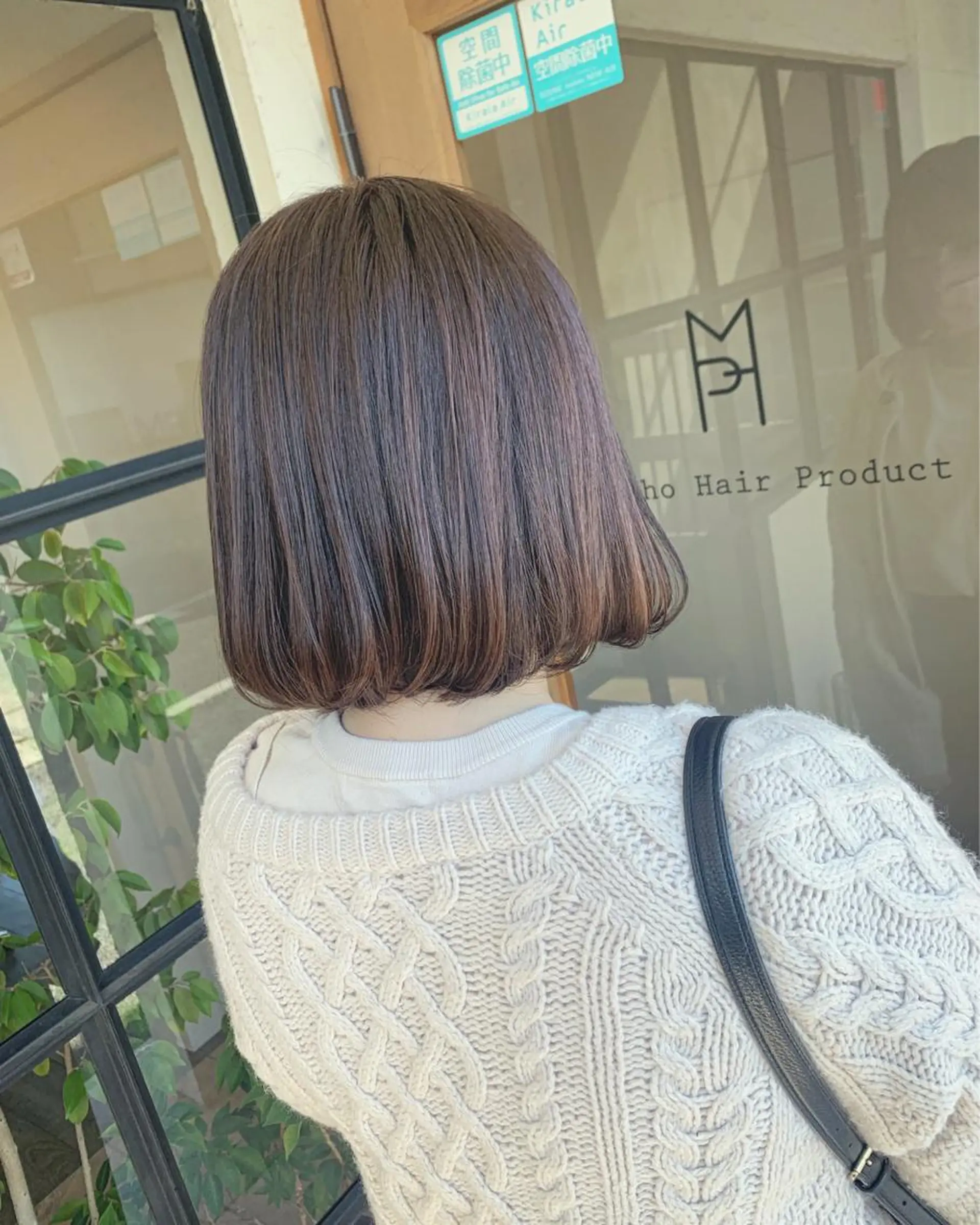 ショート カラー ベージュカラー ブリーチ ブラウンカラー ブラウンベージュ ブリーチなしカラー Morpho Hair Product所属・井上 花音のヘアスタイル