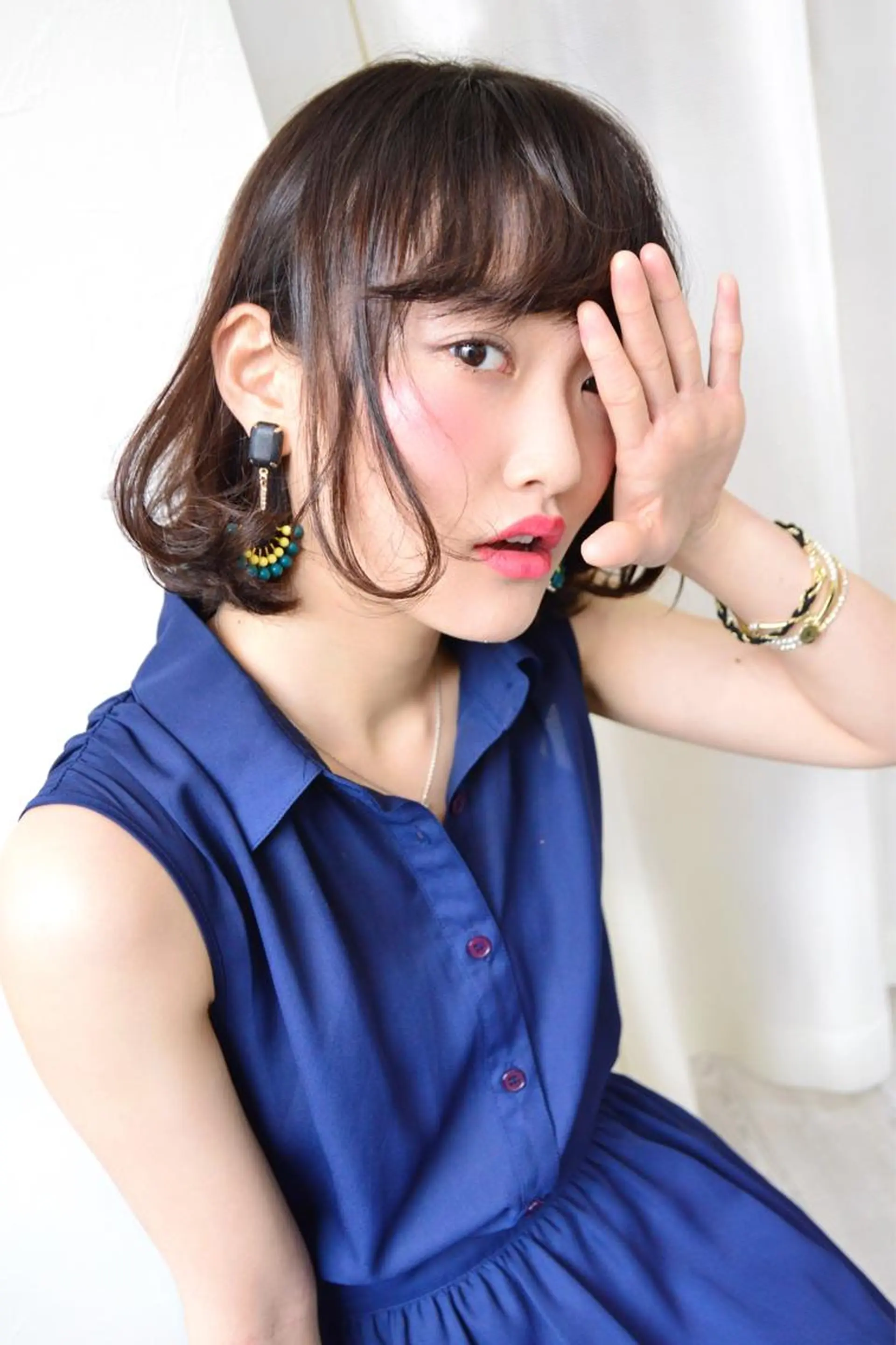 ミディアム パーマ WHOLE所属・花井 啓好のヘアスタイル