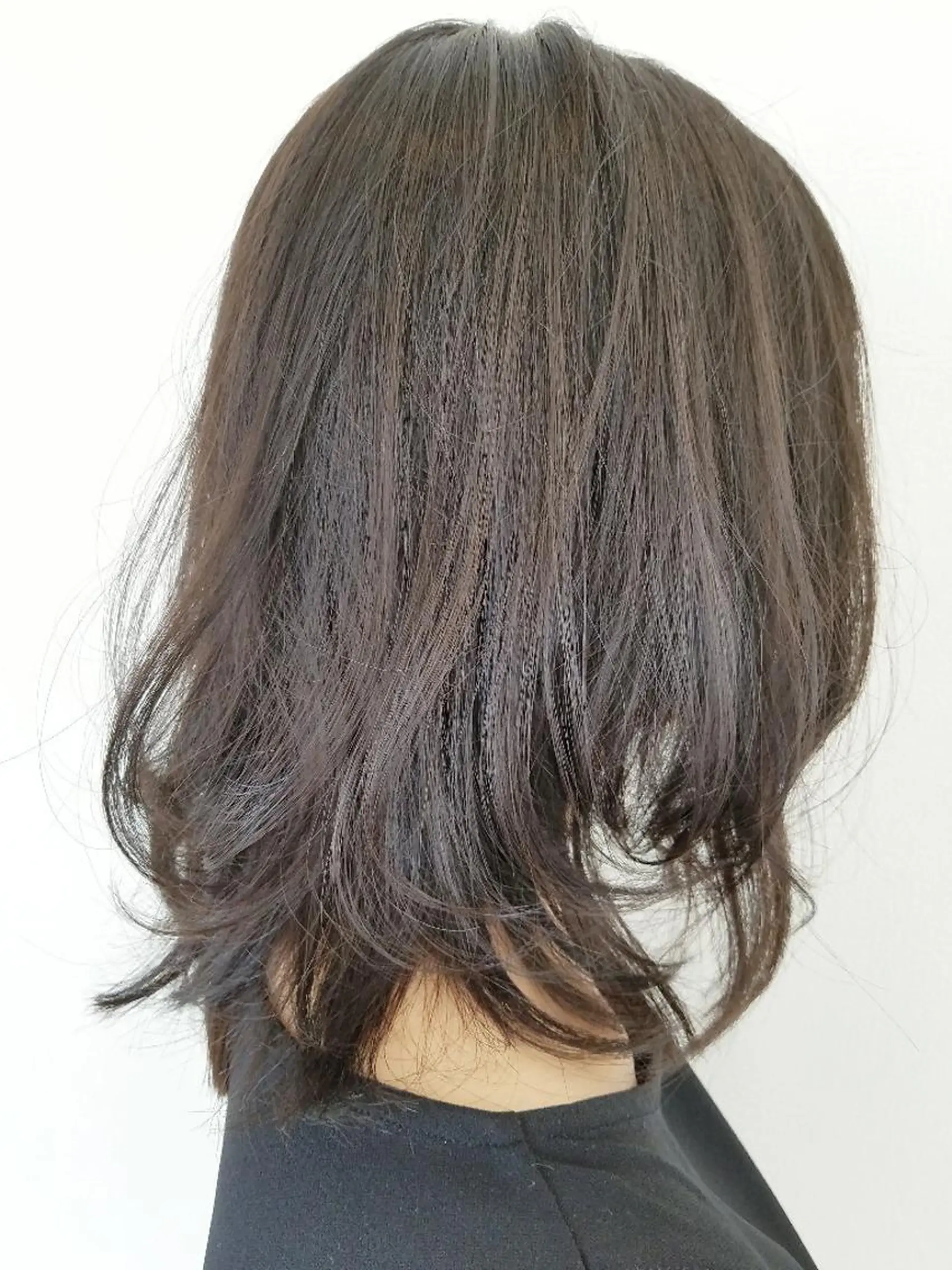 ミディアム カラー アッシュ アッシュグレー アッシュグレージュ グレージュ 髪質改善/ハイライト 小林秀樹のヘアスタイル