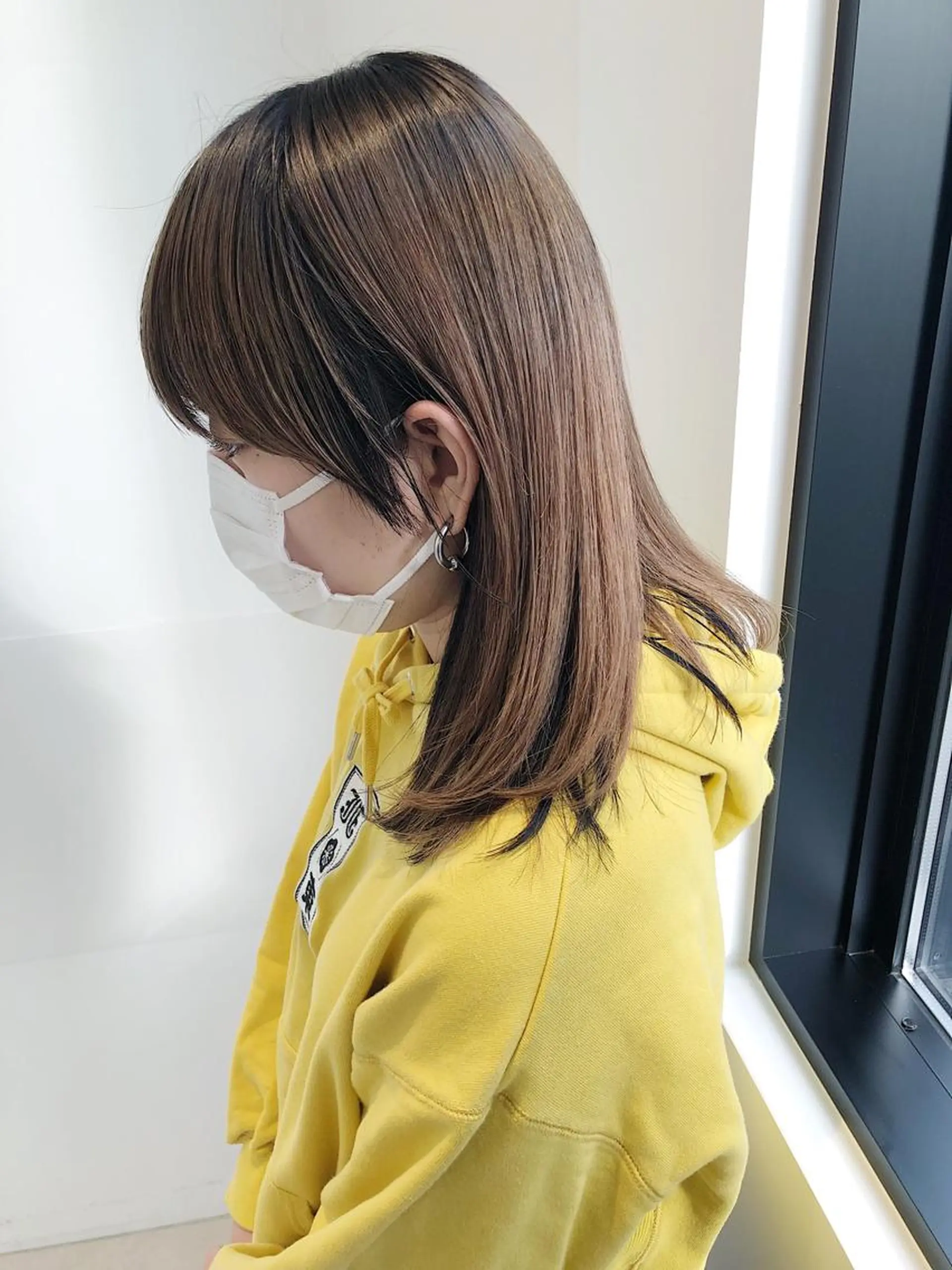 ロング カラー ブラウンカラー カット ヘアカラー トリートメント 髪質改善/顔まわり 石原のヘアスタイル