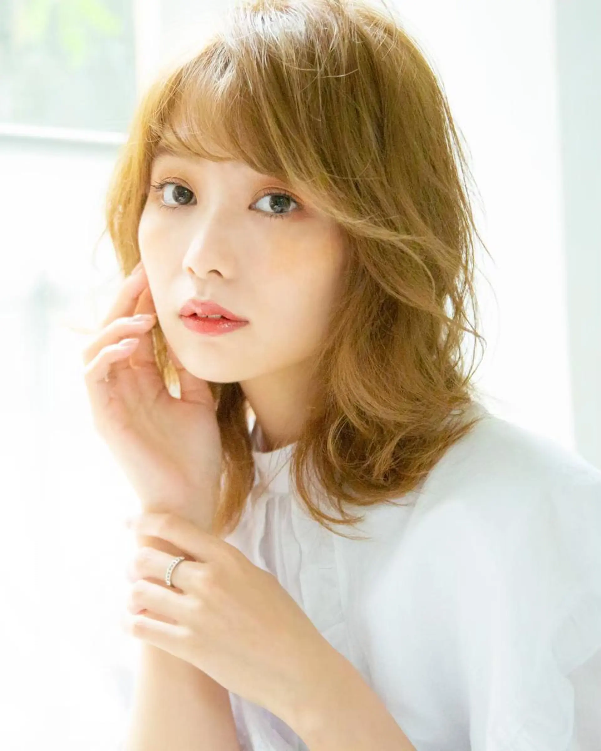 ミディアム カラー パーマ 🇰🇷韓国ヘア/ レイヤー/まさ❣️のヘアスタイル