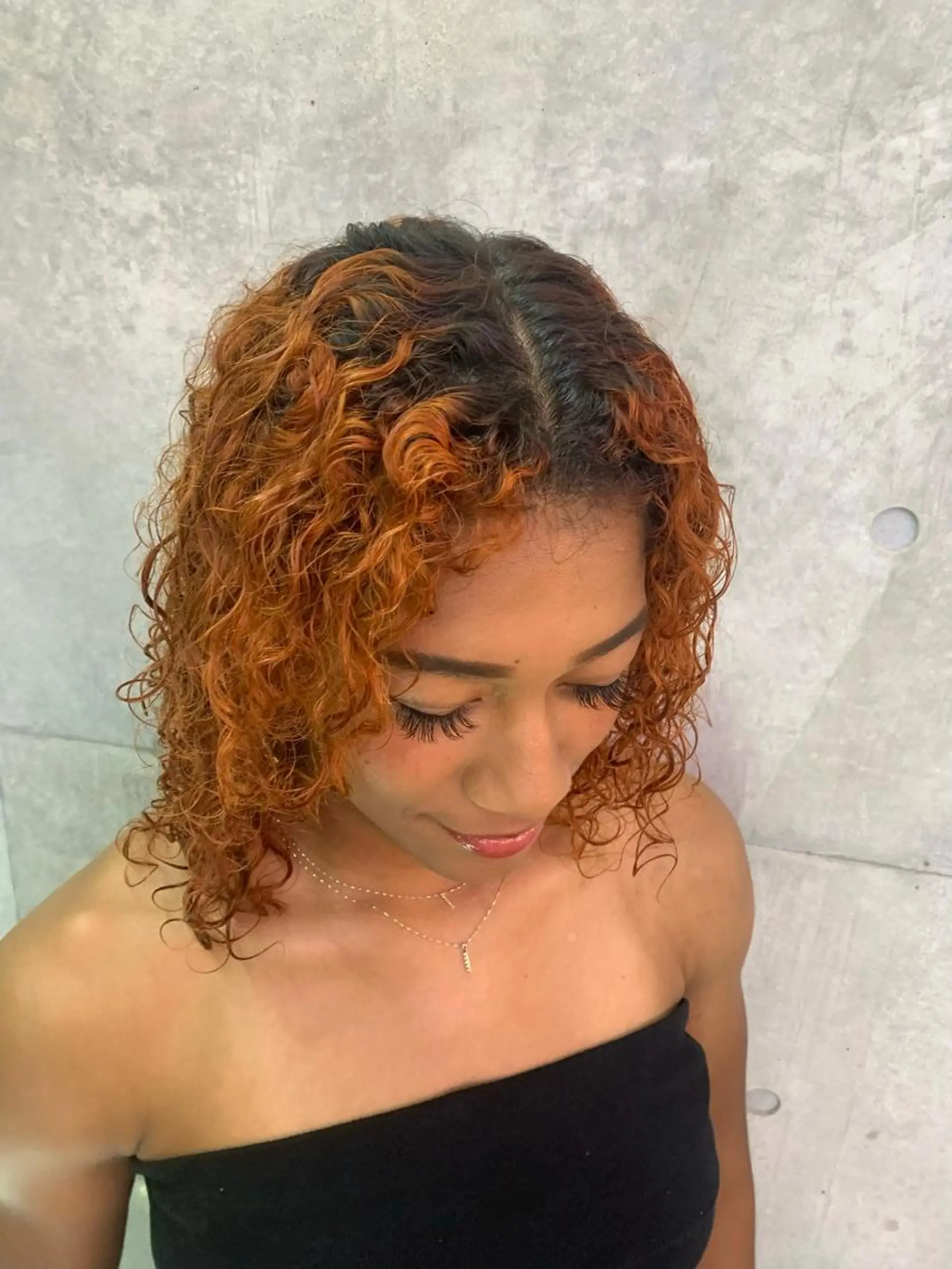 カラー オレンジ HARURU🪮✨ ブレイズ海外ヘアのヘアスタイル