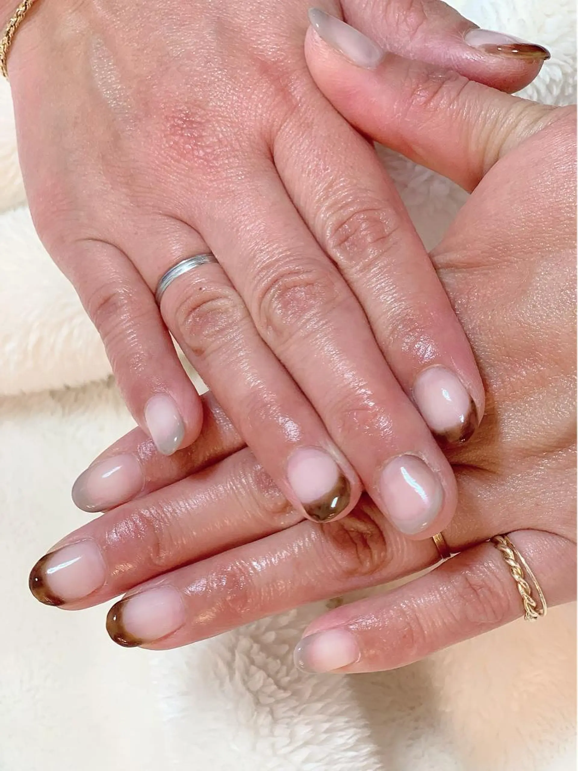 ネイル べっ甲ネイル フレンチネイル Niko.nail所属・☆ YOSHIEのネイルデザイン