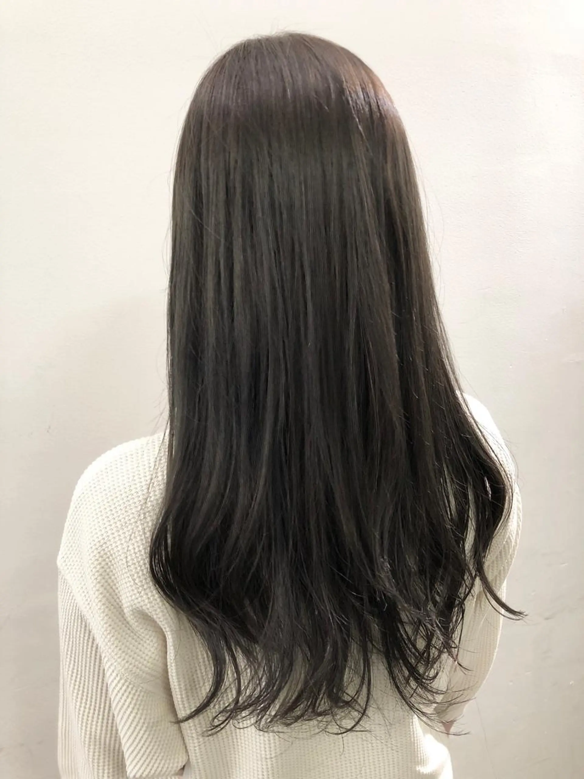 ロング カット 縮毛矯正 トリートメント brace今里店店長 加井直樹のヘアスタイル