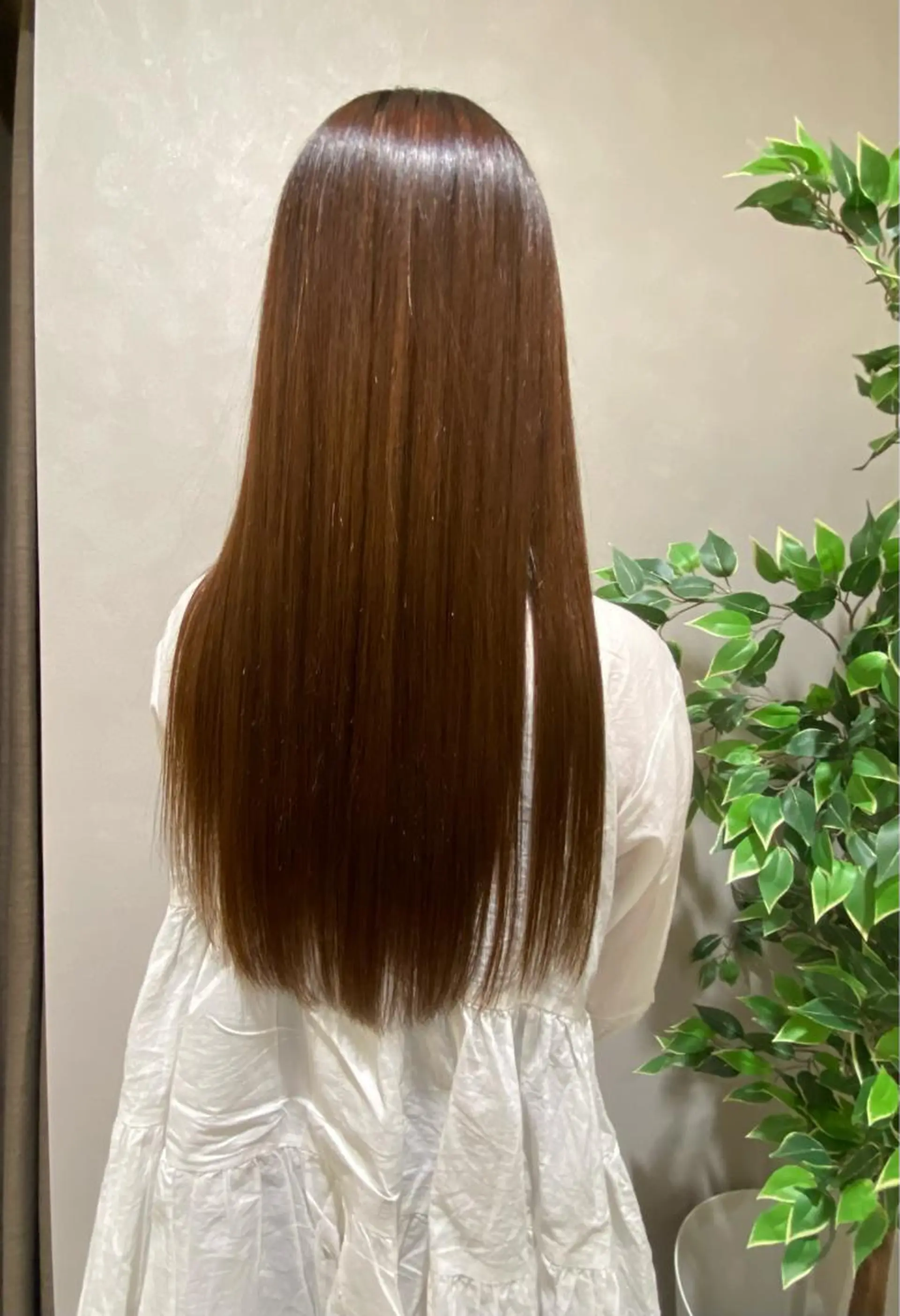 ロング パーマ ストレートパーマ 齋藤 優のヘアスタイル