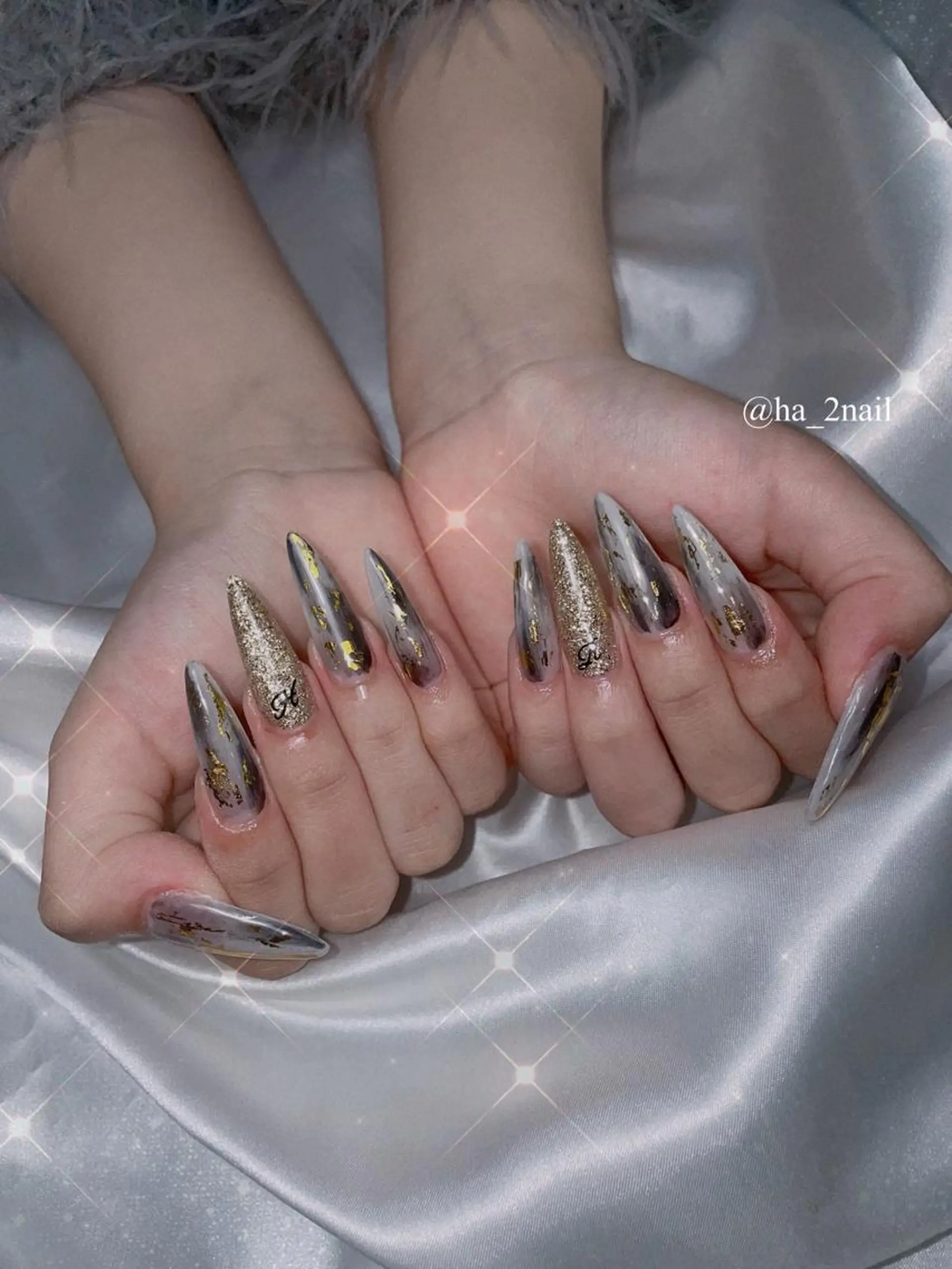 ネイル ラメ(グリッター) NAIL and EYELASH ALPHA.所属・ALPHA. 姫繇のネイルデザイン