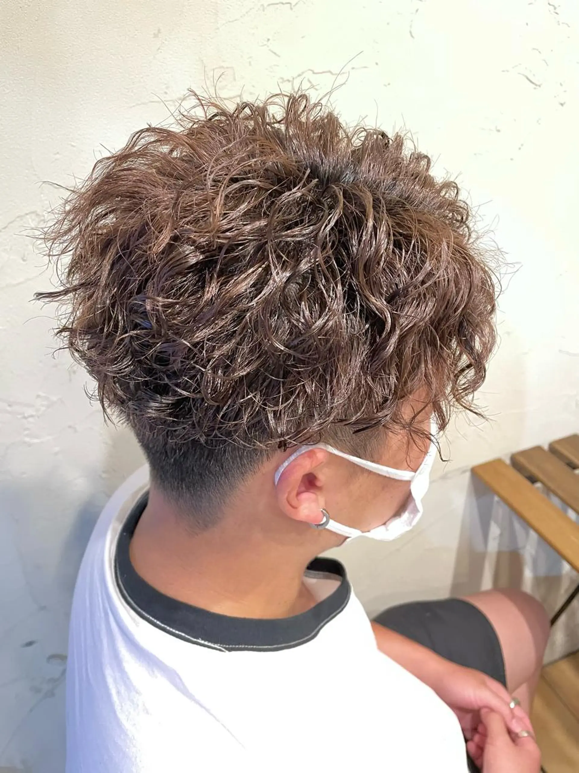 ショート パーマ メンズ メンズパーマ ツイストスパイラルパーマ スパイラルパーマ カット パーマ メンズ特化/パーマ指 名No.1/百瀬太郎のヘアスタイル