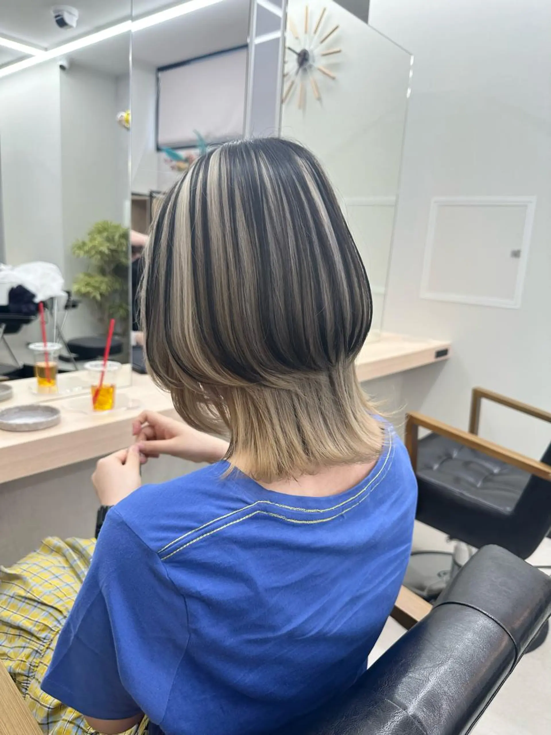 ミディアム カラー カット ヘアカラー トリートメント 𝐑𝐲𝐮𝐤𝐢 【店長】ALEAPのヘアスタイル