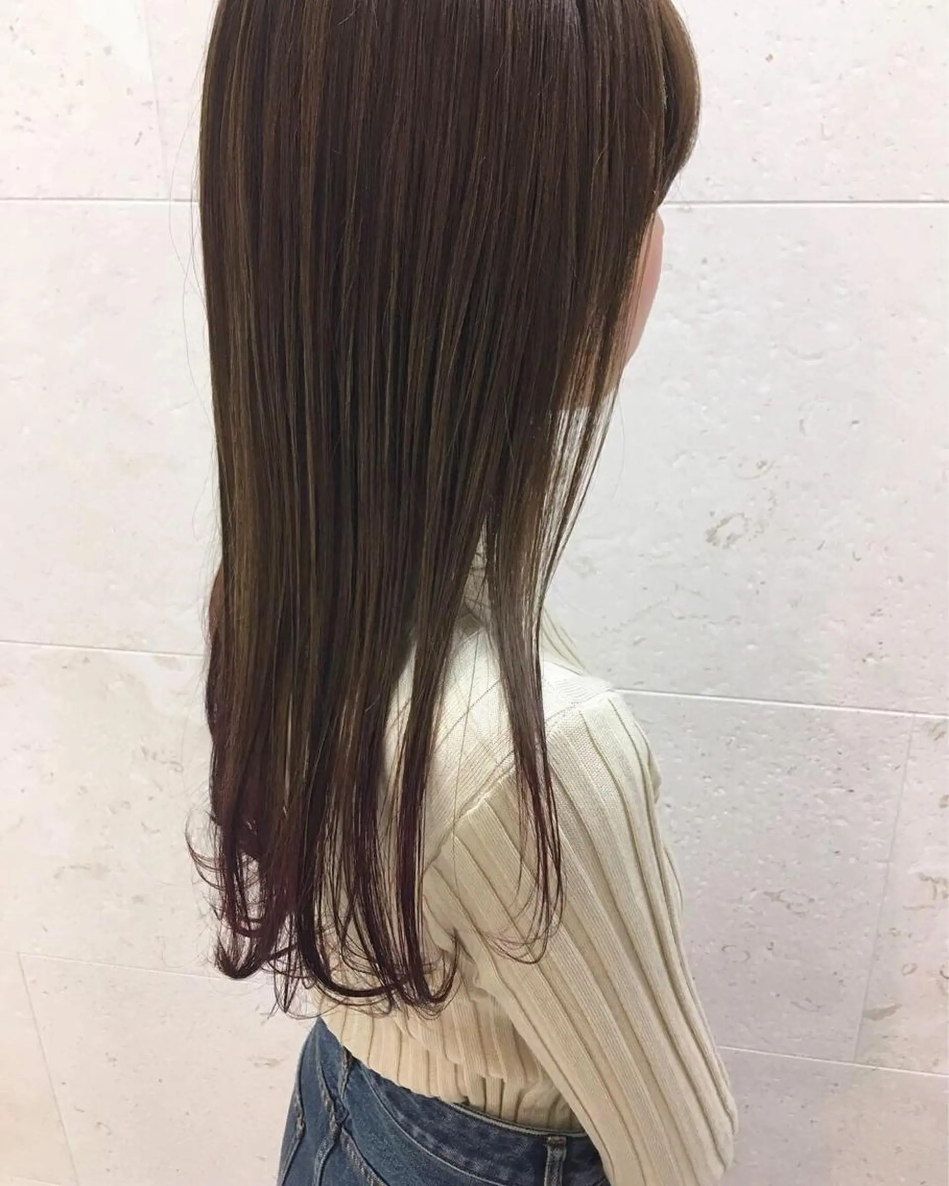 ロング カラー ラベンダーカラー ピンクカラー ピンクラベンダー ヘアカラー トリートメント 斉藤 貴也のヘアスタイル