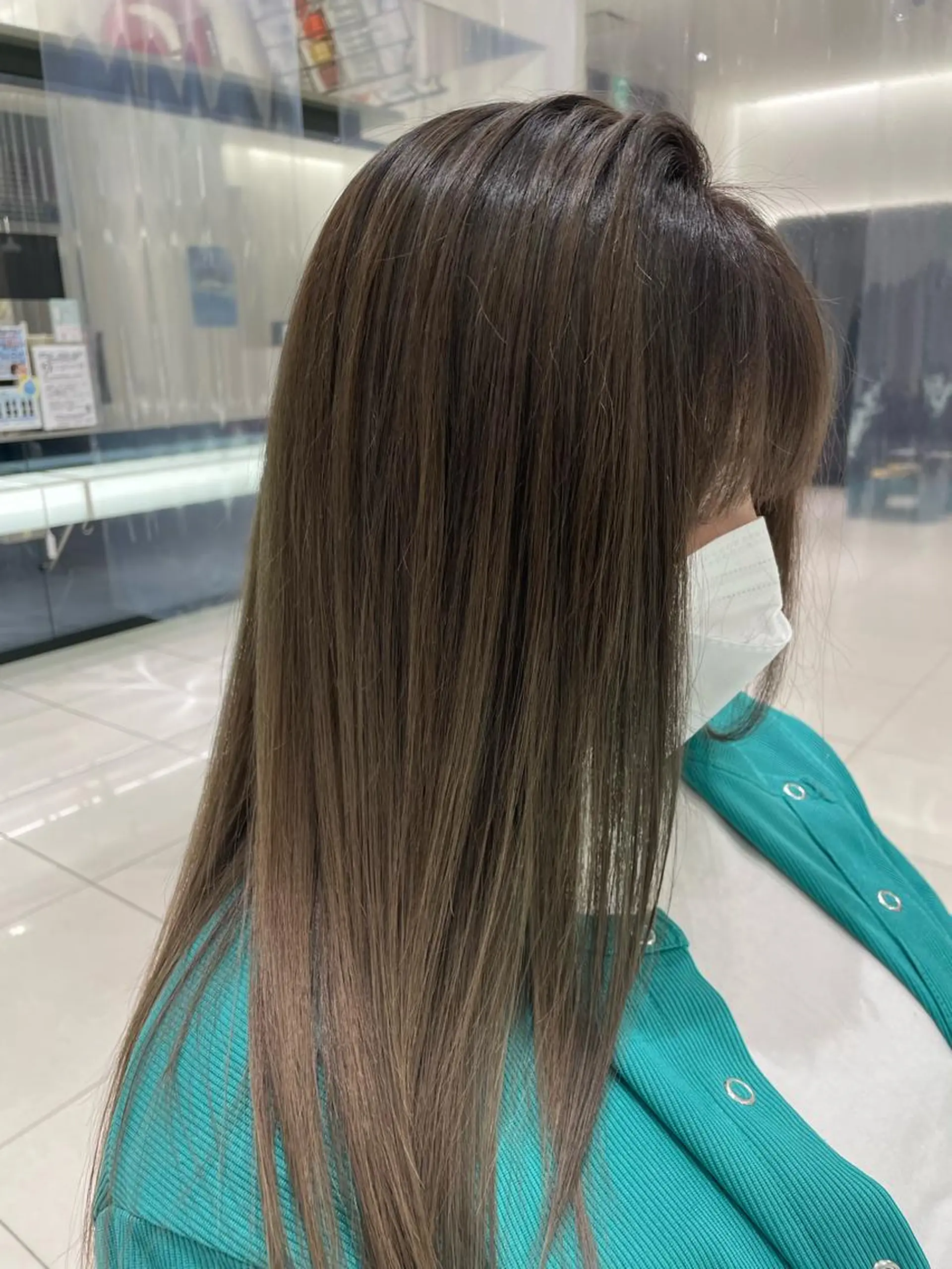 セミロング カラー カット ヘアカラー トリートメント 阪本祥樹/ハイライト /バレイヤージュのヘアスタイル