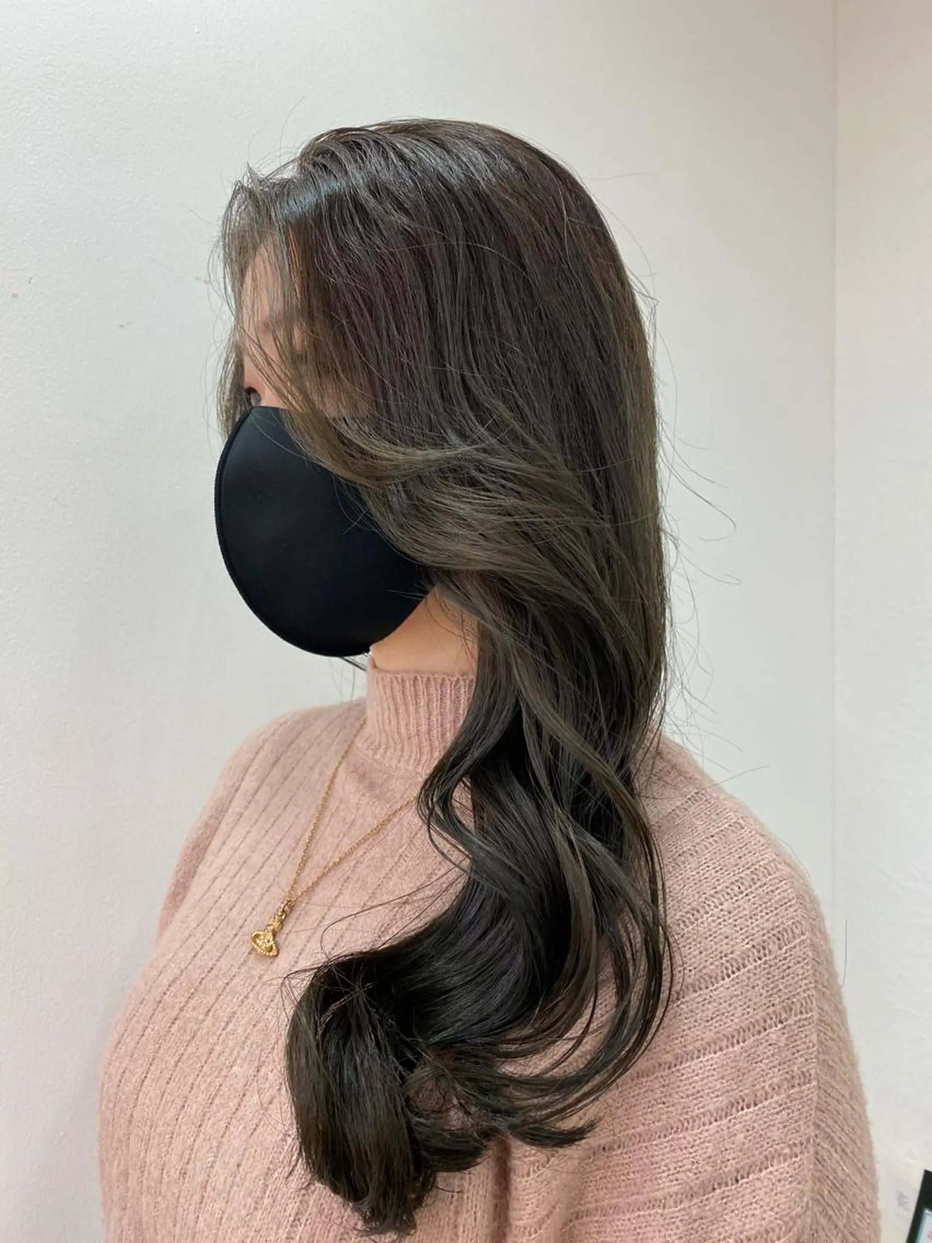 ロング 韓国風ヘア カット ヘアカラー トリートメント ヘアセット 🌼上水流 彩乃🌼のヘアスタイル