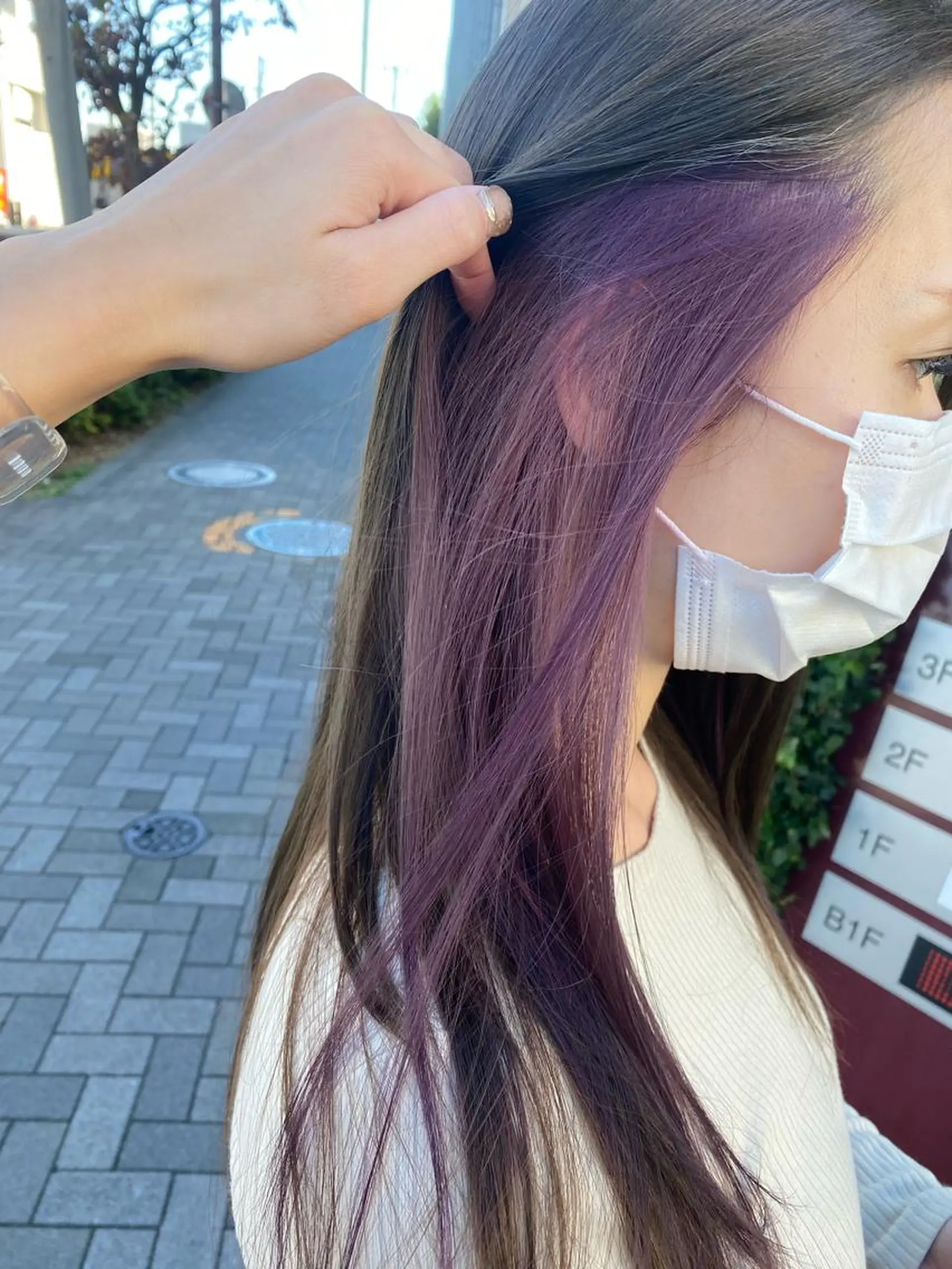 ロング カラー インナーカラー ヘアカラー 艶カラー/耳つぼ/ 渡辺奈緒のその他イメージ