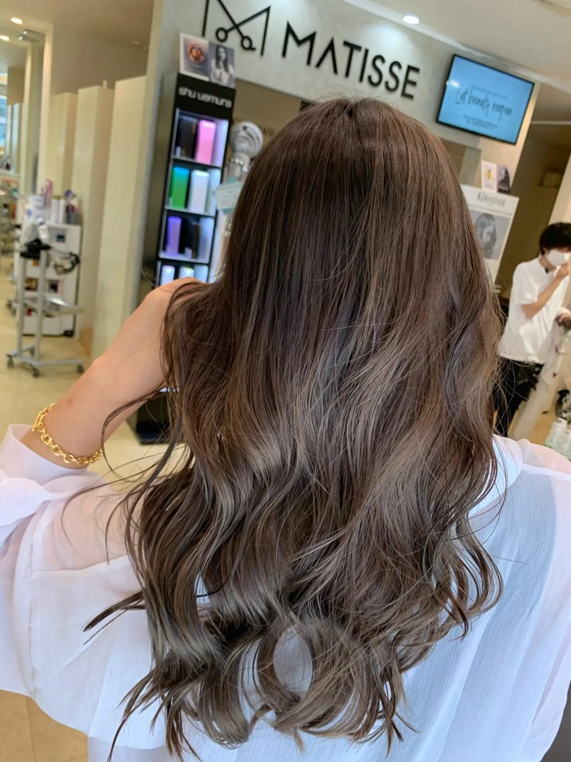 ロング カラー バレイヤージュ レイヤーカット メンズカット/レイヤ ーカット大名Lay.のヘアスタイル